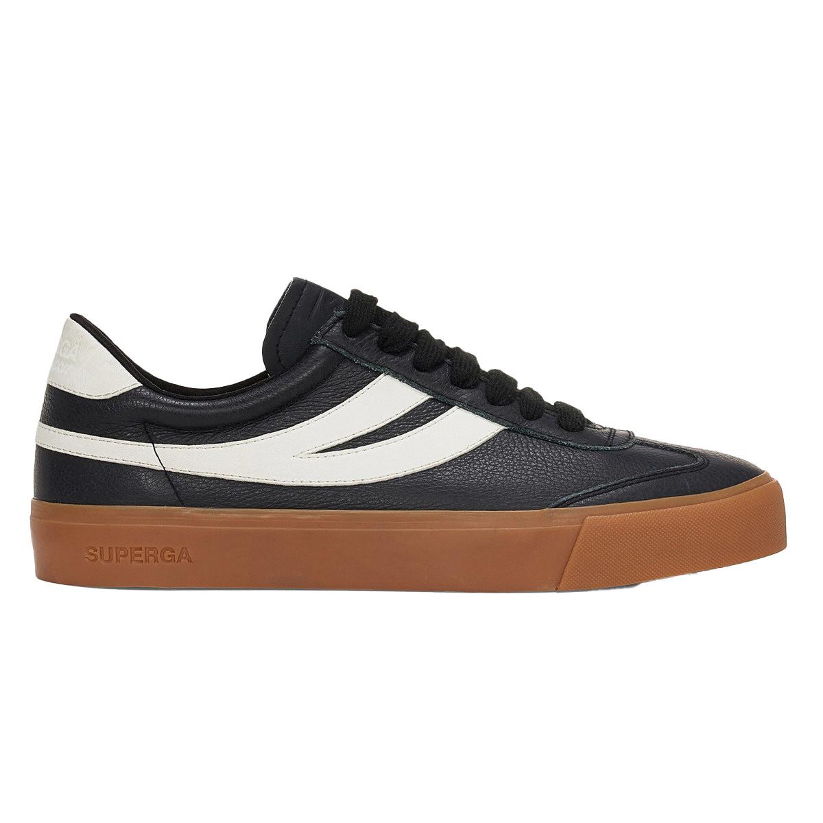SUPERGA Sneaker 4834 Club S Swallow, Kontrast Detail, Veganes Leder