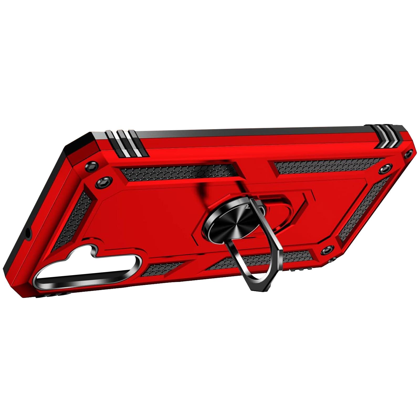 Avizar Ring-Hülle Samsung A25 5G Rot