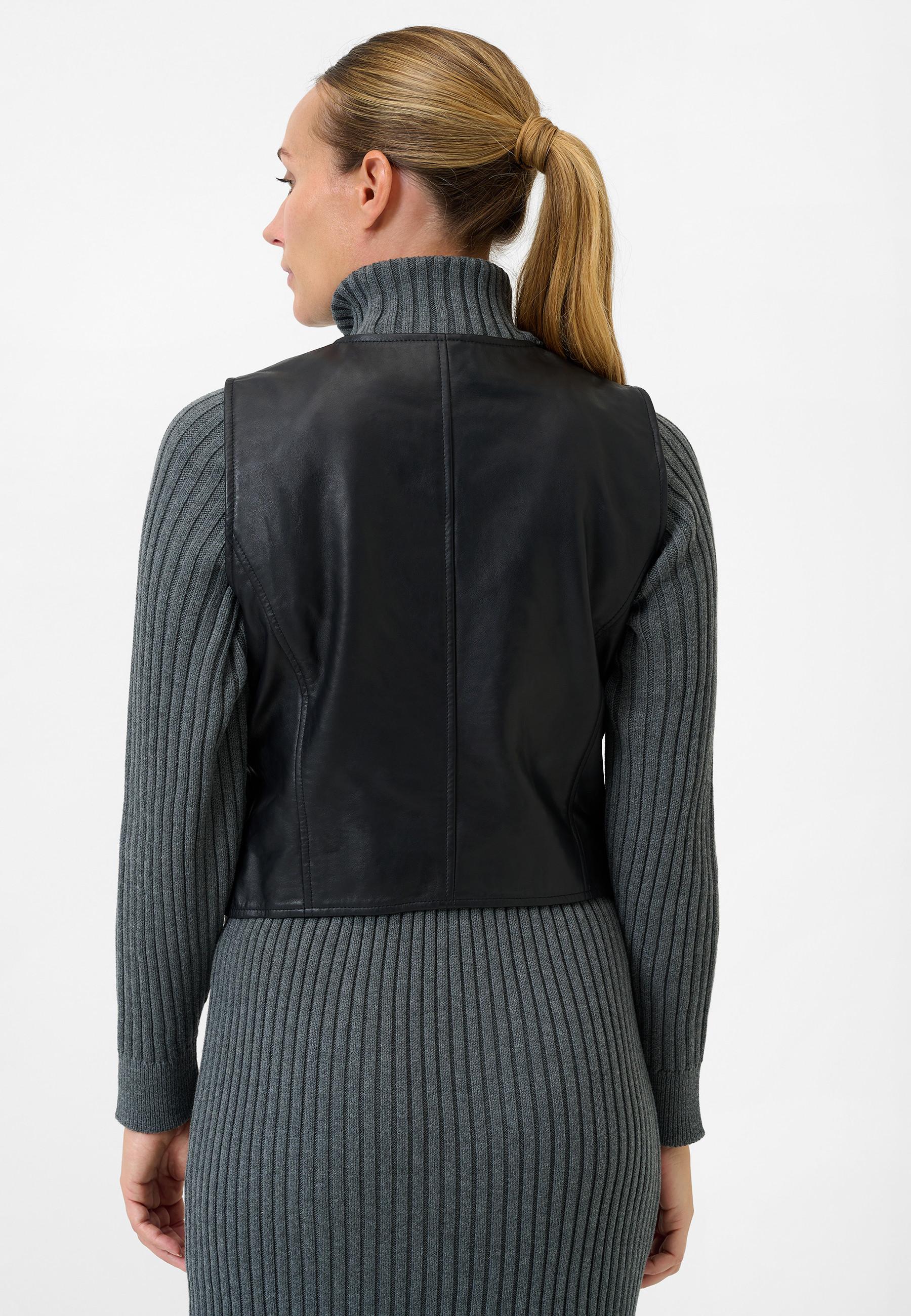 RICANO Lederweste Flavia mit Knopfverschluss