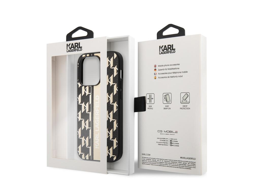 KARL LAGERFELD Hülle iPhone 14 Pro Max Monogram Stripe