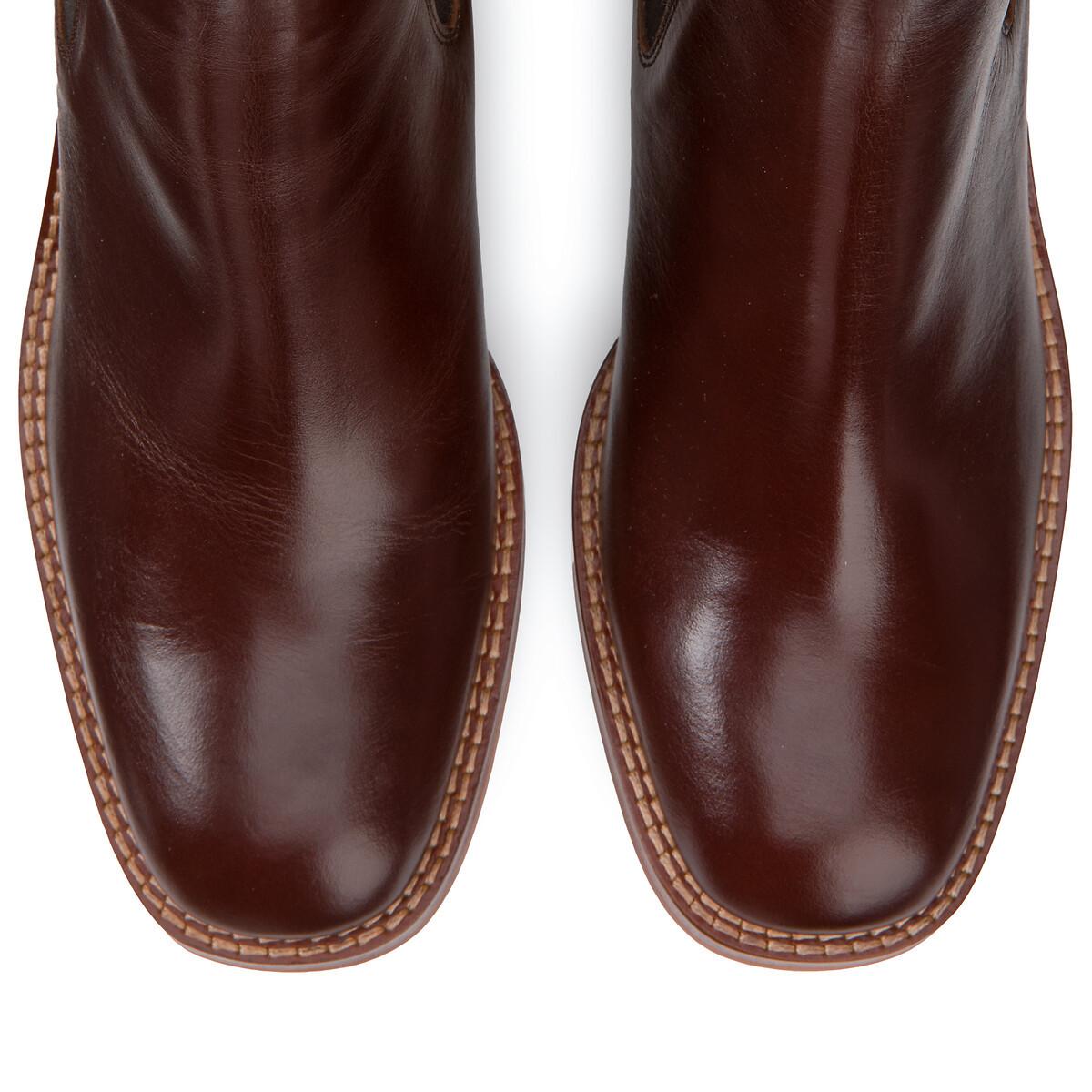 La Redoute Collections Chelsea-Boots mit breitem Absatz