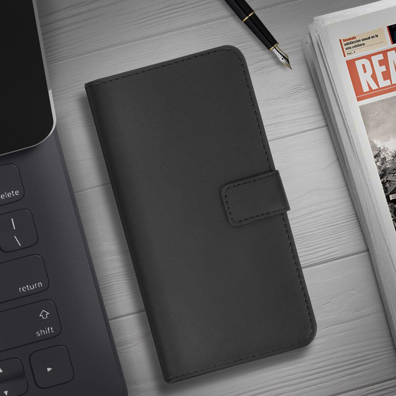 Avizar Klappetui iPhone SE 2020 / 8 / 7 Schwarz