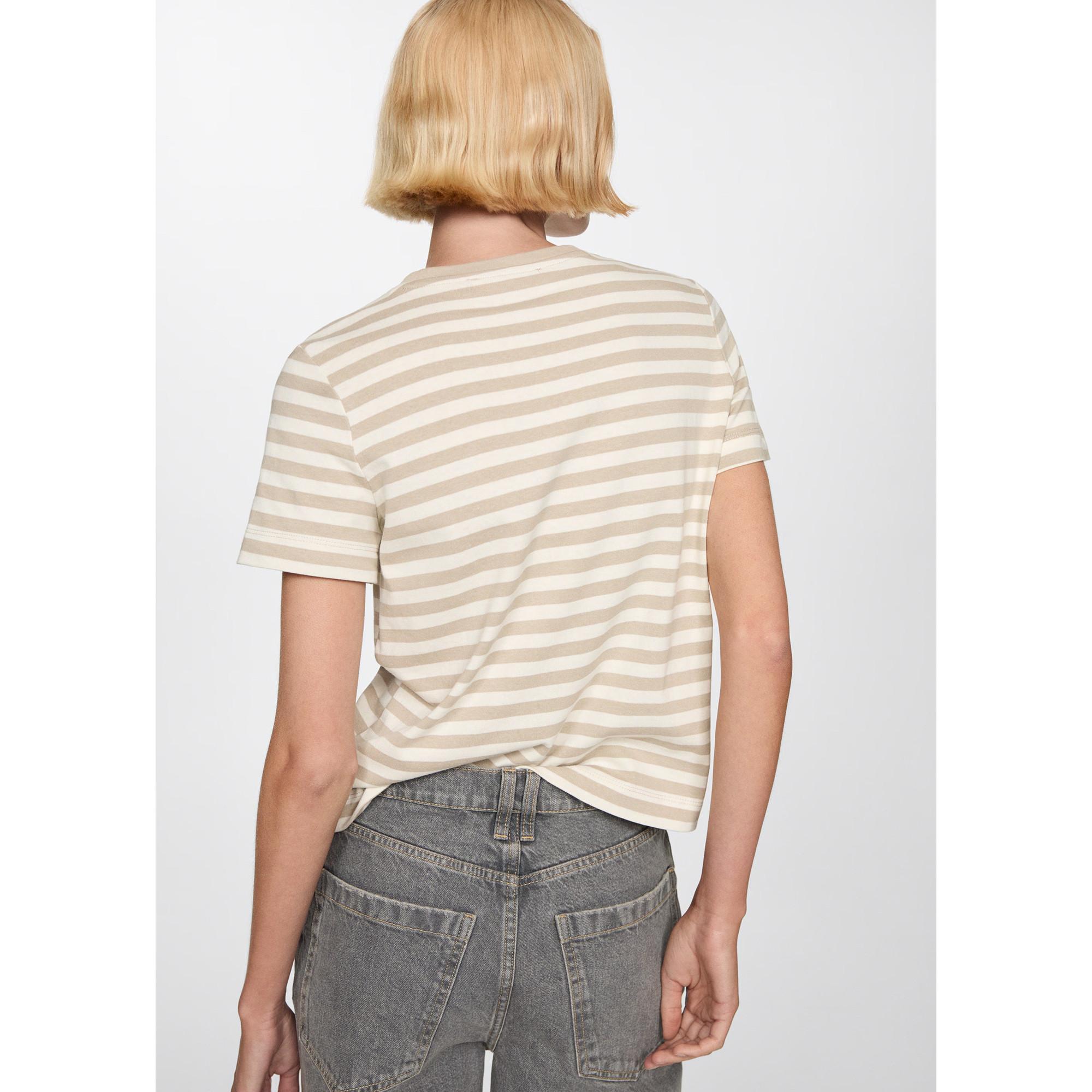 MANGO RAYAC Gestreiftes T-Shirt