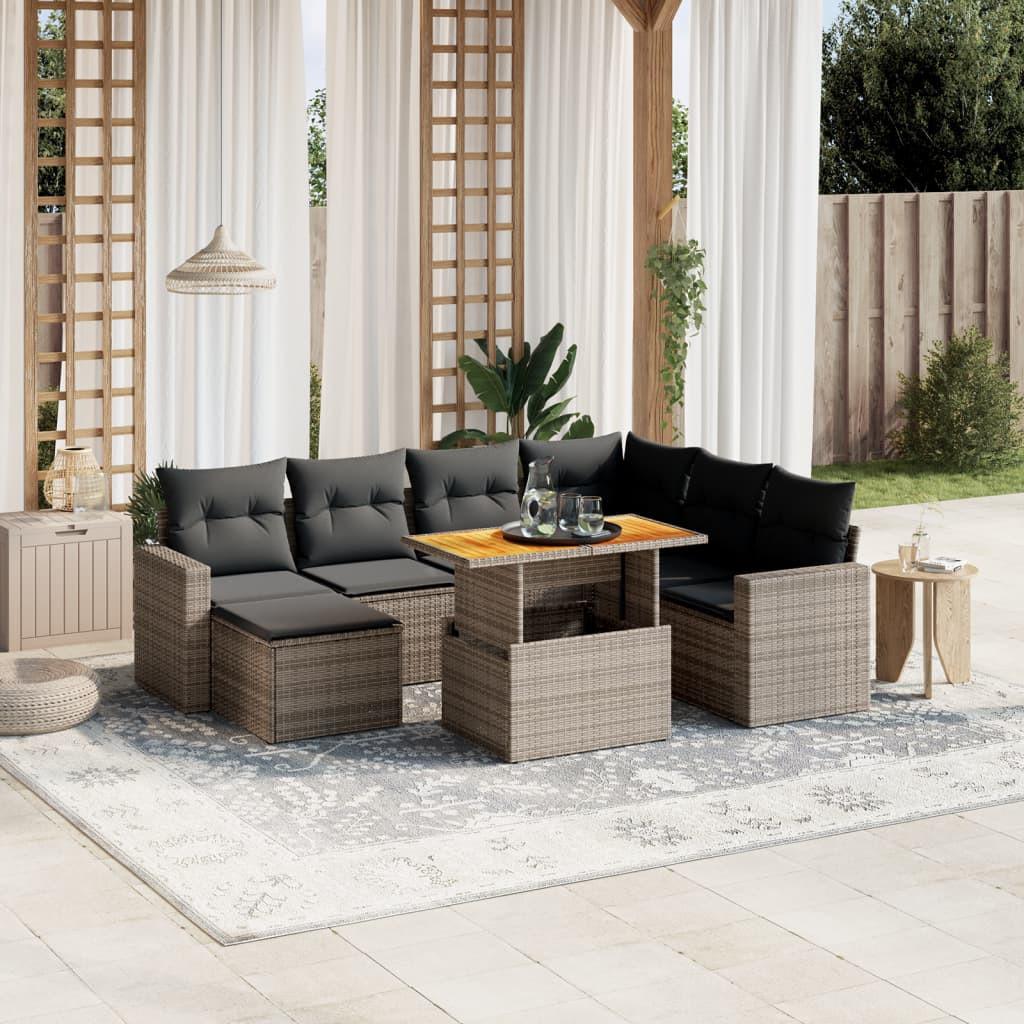 VidaXL Garten sofagarnitur poly-rattan