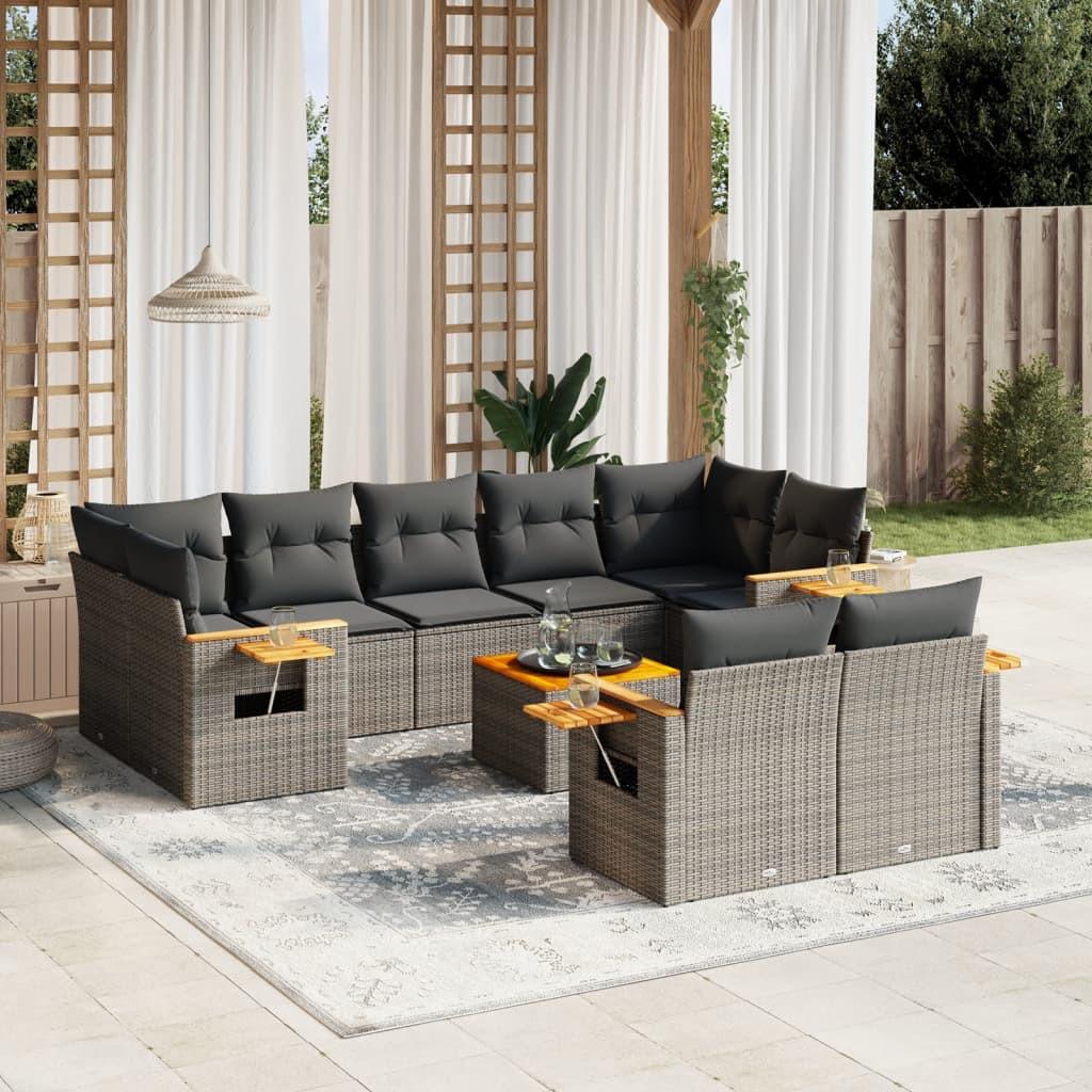 VidaXL Garten sofagarnitur poly-rattan