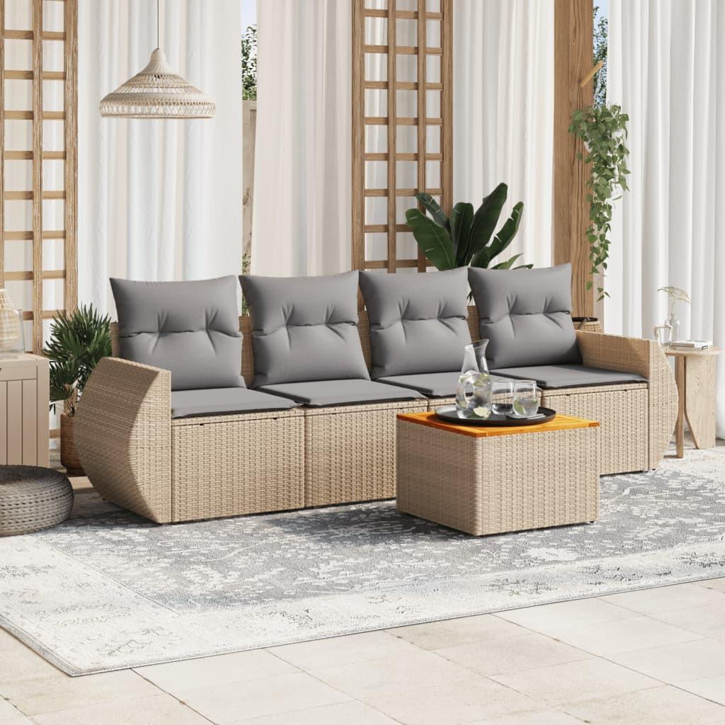 VidaXL Garten sofagarnitur poly-rattan
