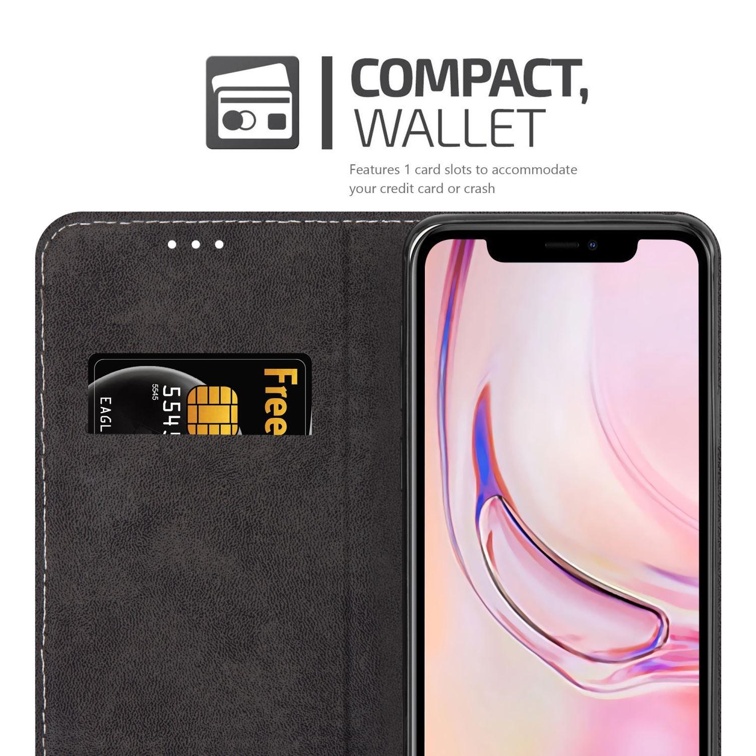 Cadorabo Cadorabo Hülle kompatibel mit Apple iPhone 13 MINI - Schutzhülle mit Magnetverschluss, Standfunktion und Kartenfach