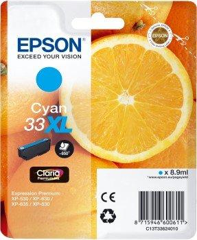 EPSON Singlepack 33XL Claria Premium Ink - cyan