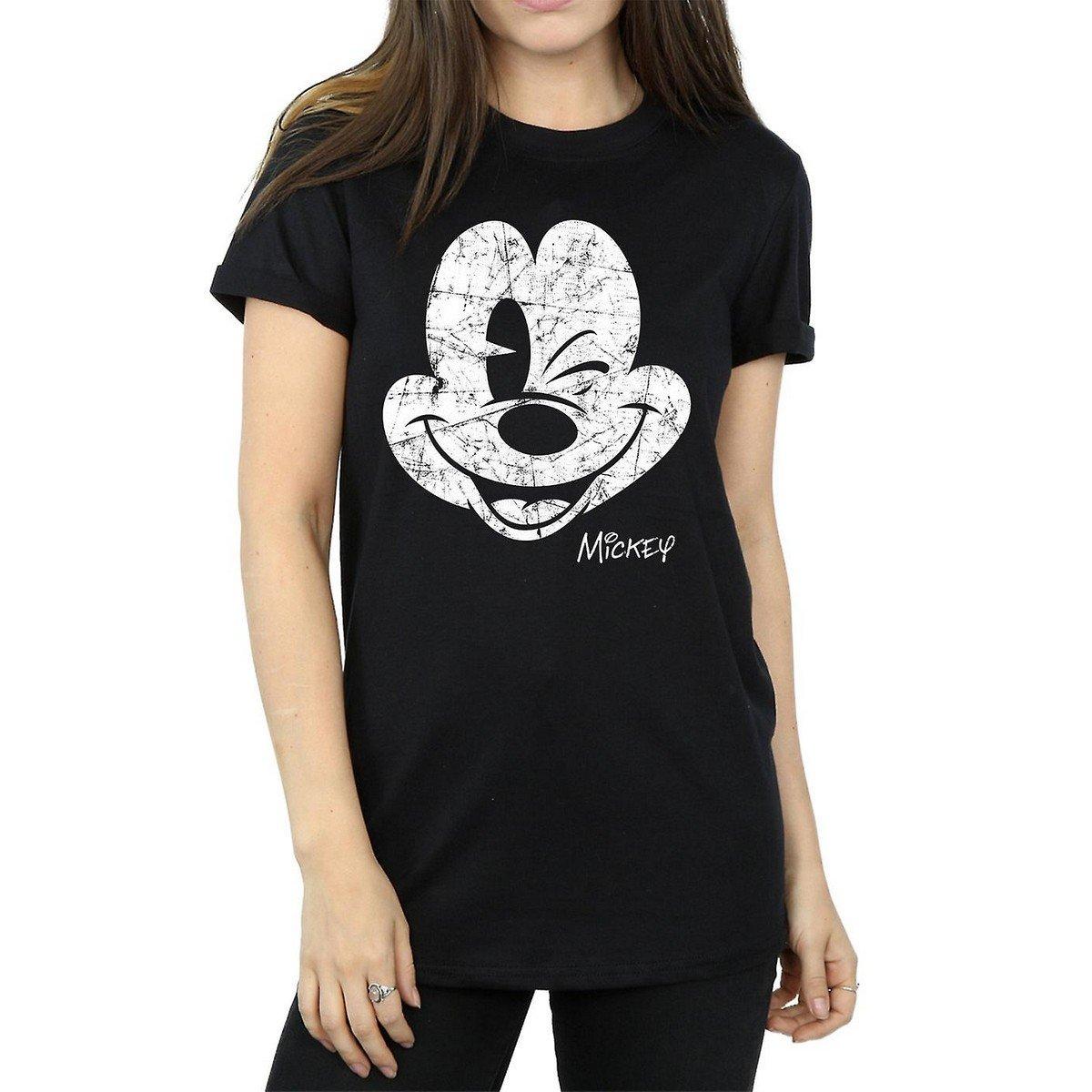 Disney Mickey Mouse Used-Look Print T-Shirt