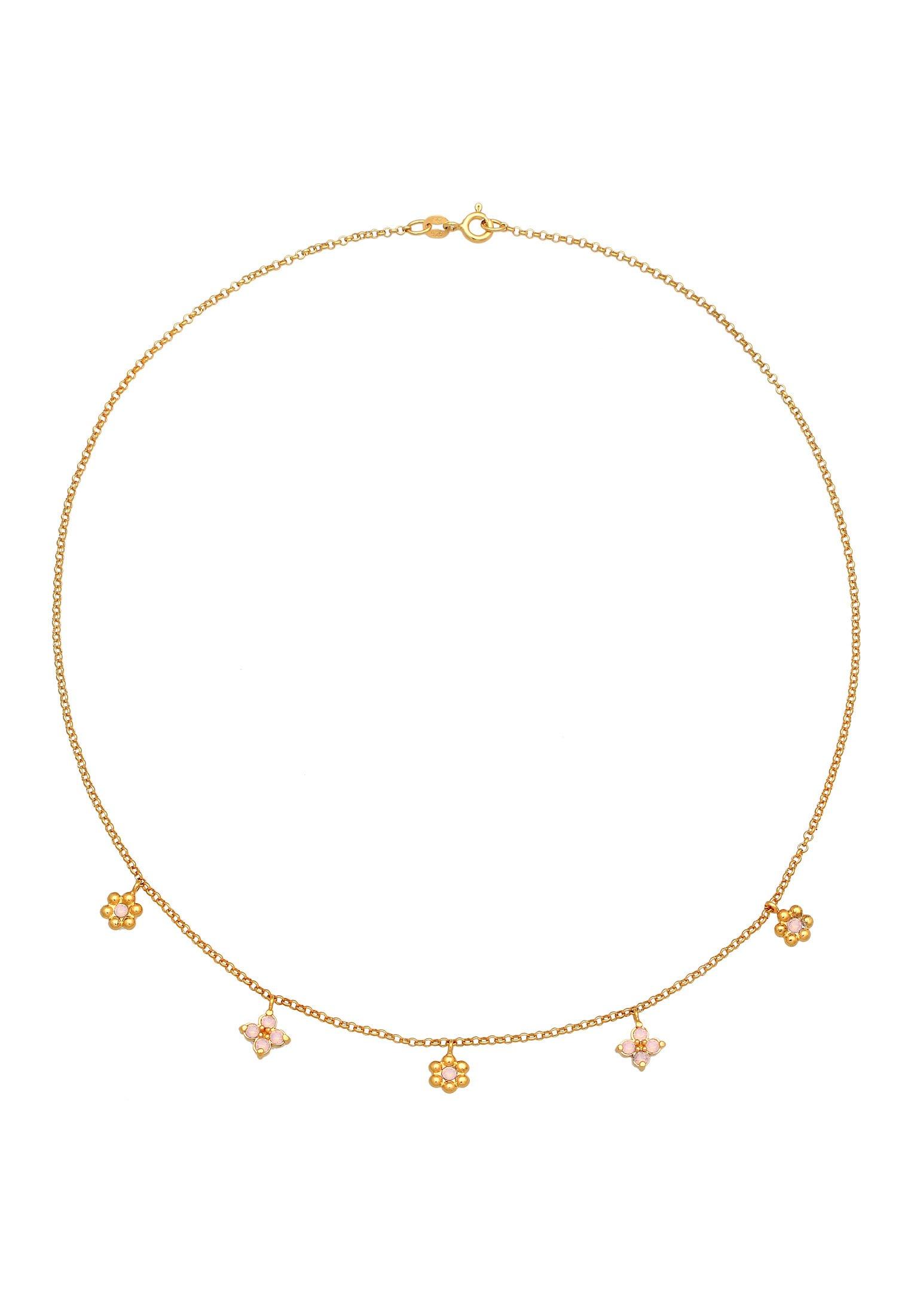 Elli Halskette Kids Kristalle Blüte Blume