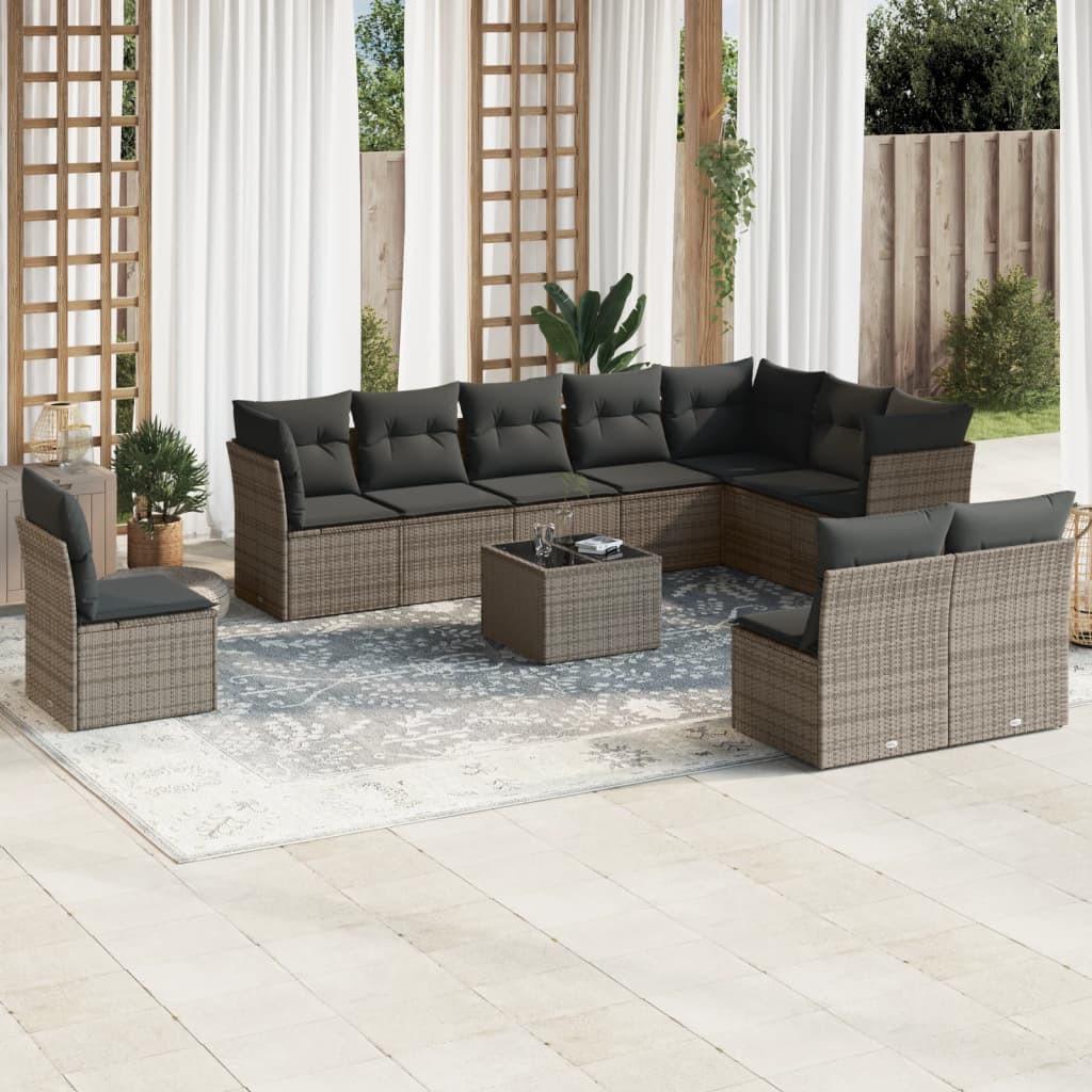 VidaXL Garten sofagarnitur poly-rattan