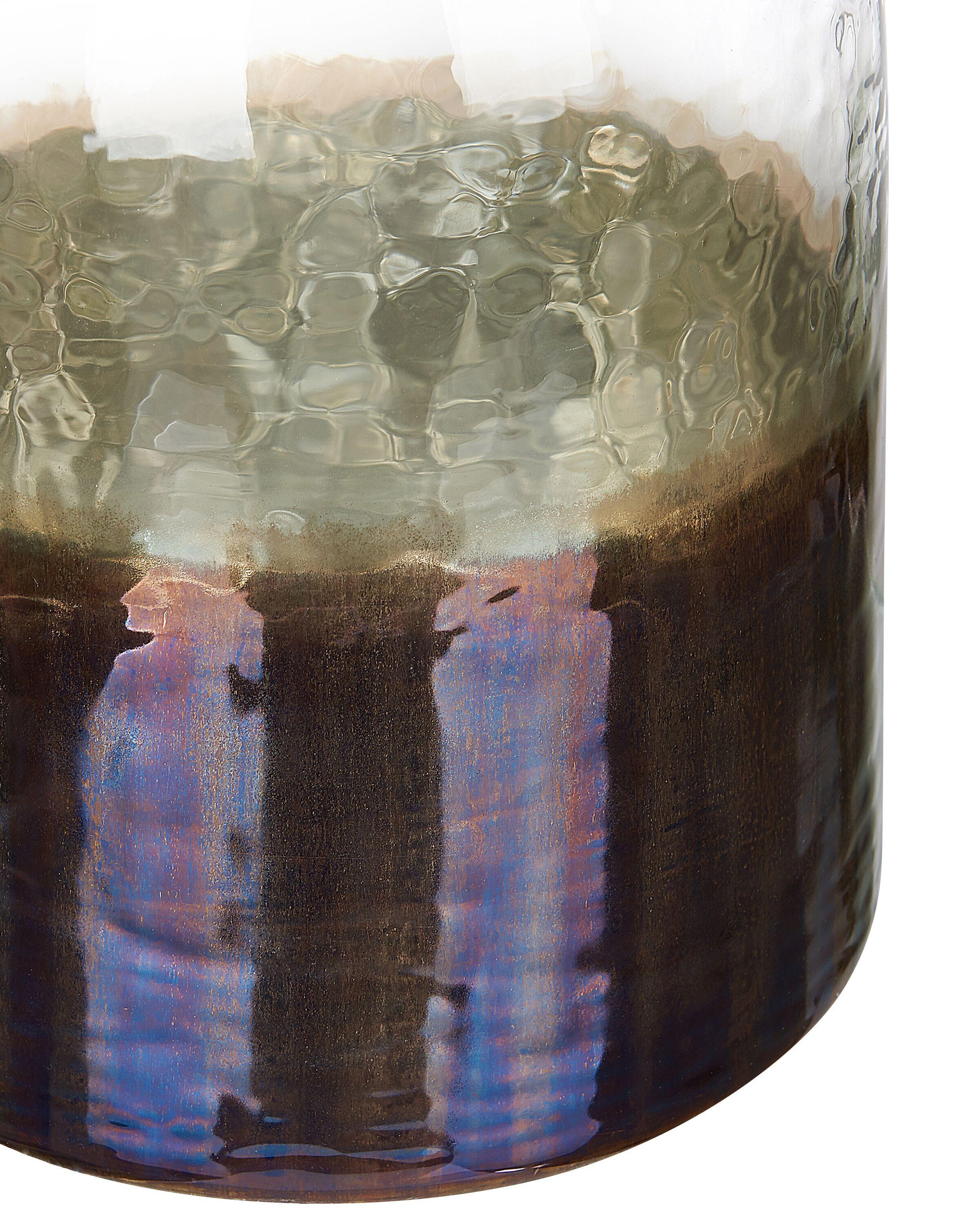 Beliani Blumenvase aus Glas Modern KULCHA