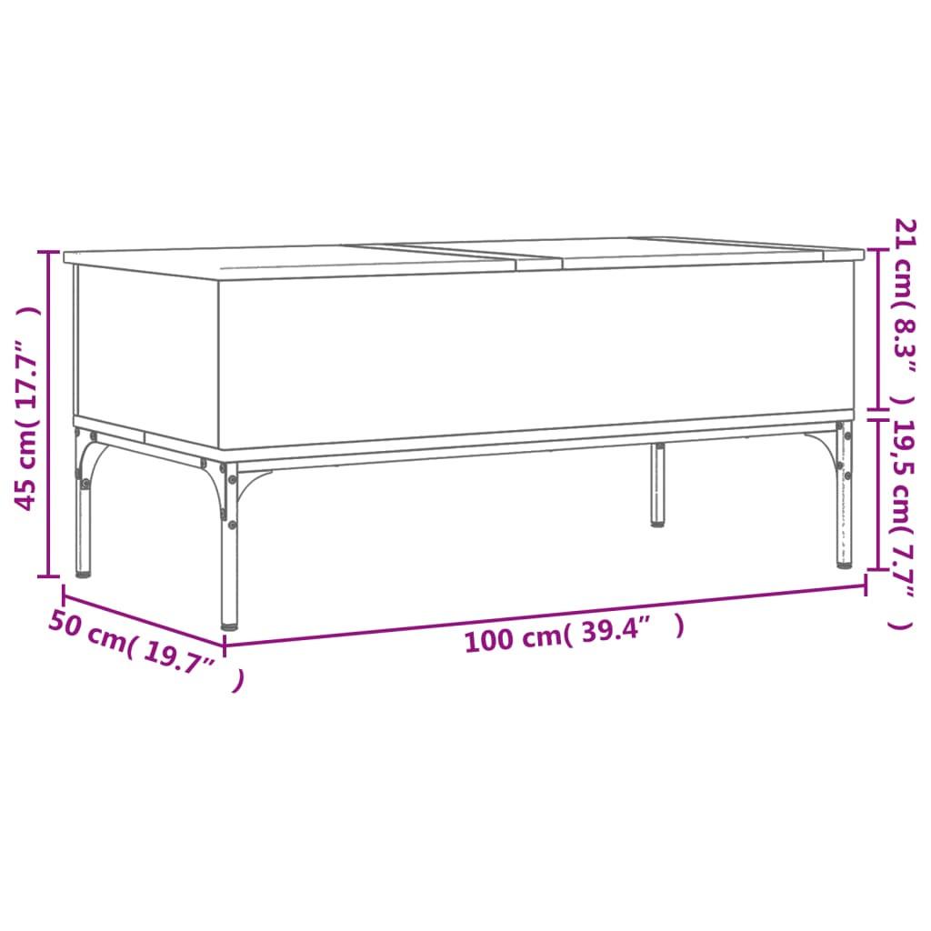 VidaXL Couchtisch metall