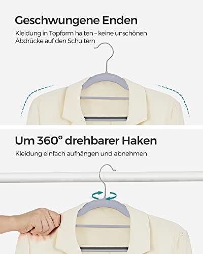 Pricenet 50 rutschfeste Kleiderbügel, platzsparend, strapazierfähig