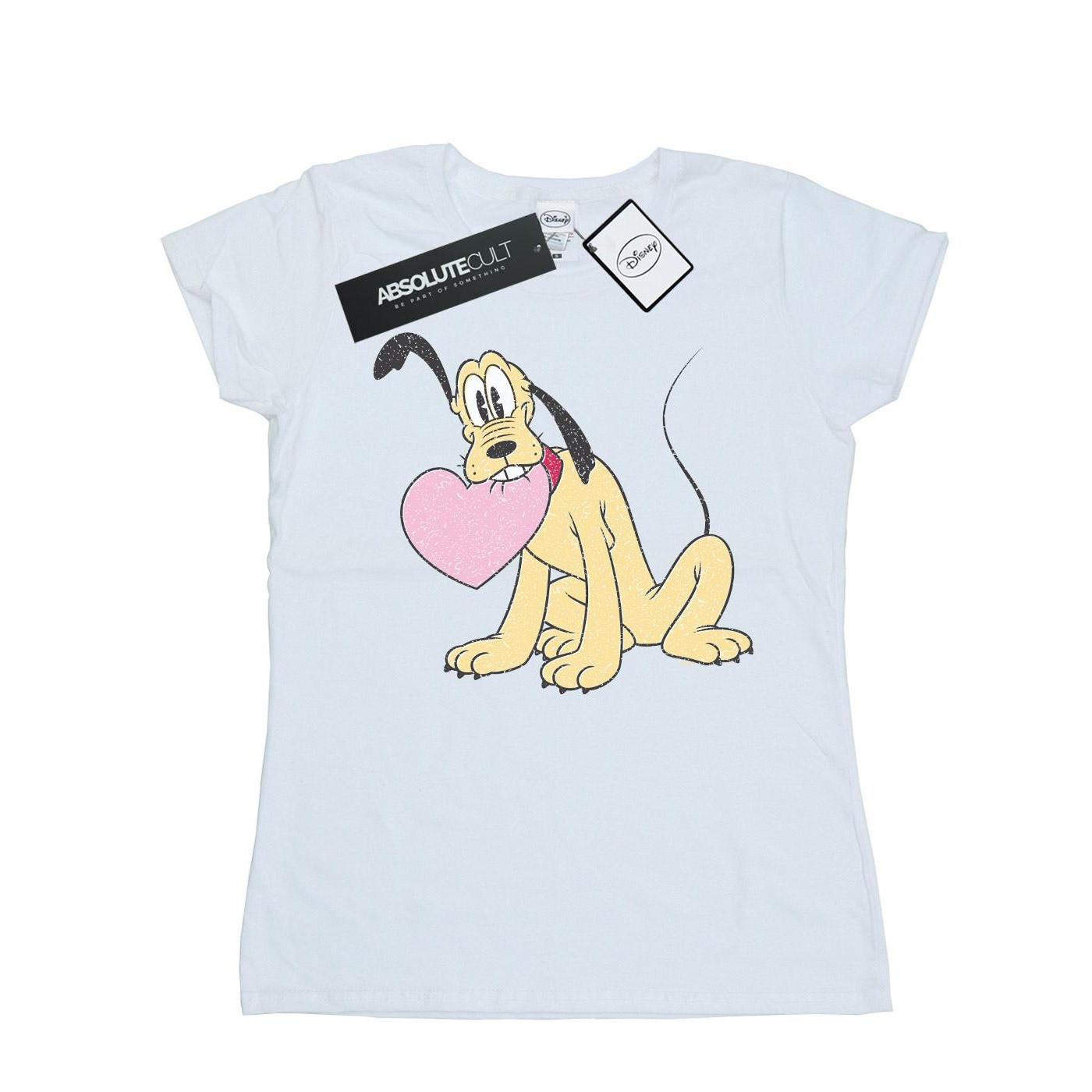 Disney Pluto Herz Print T-Shirt