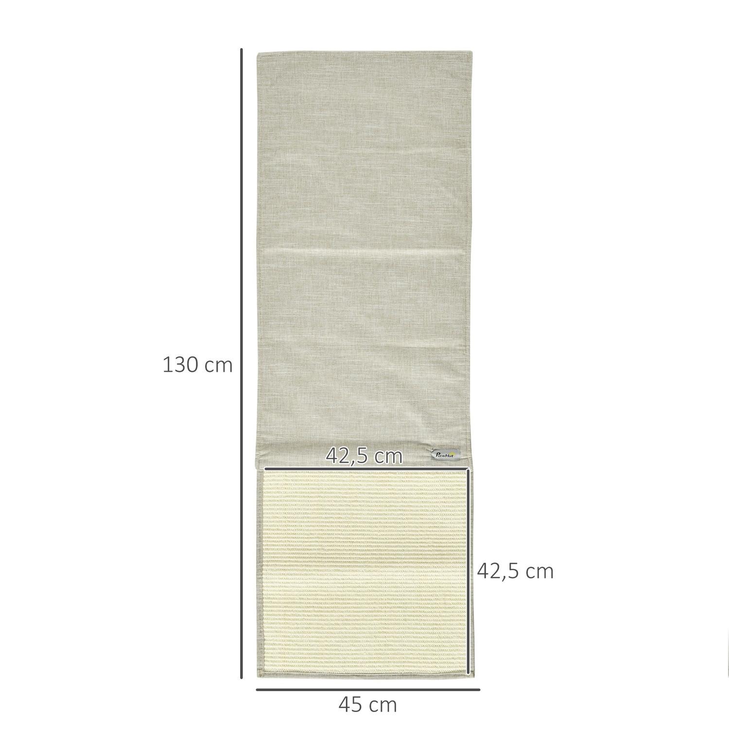Northio Kratzmatte 2Er Set Sofa-Schutz Für Katzen, Sisal Kratzteppich, Beige+Grau, 130X45X0,3Cm, Für Sessel & Couch