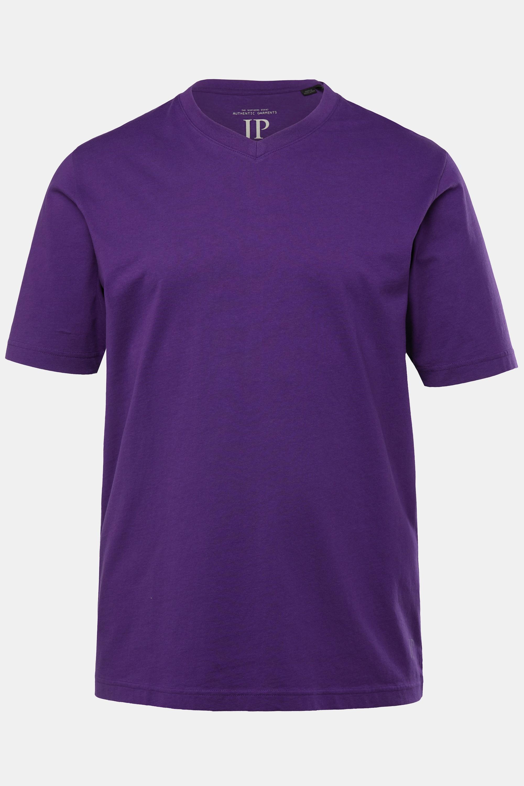 JP1880 Basic V-Ausschnitt Melange T-Shirt