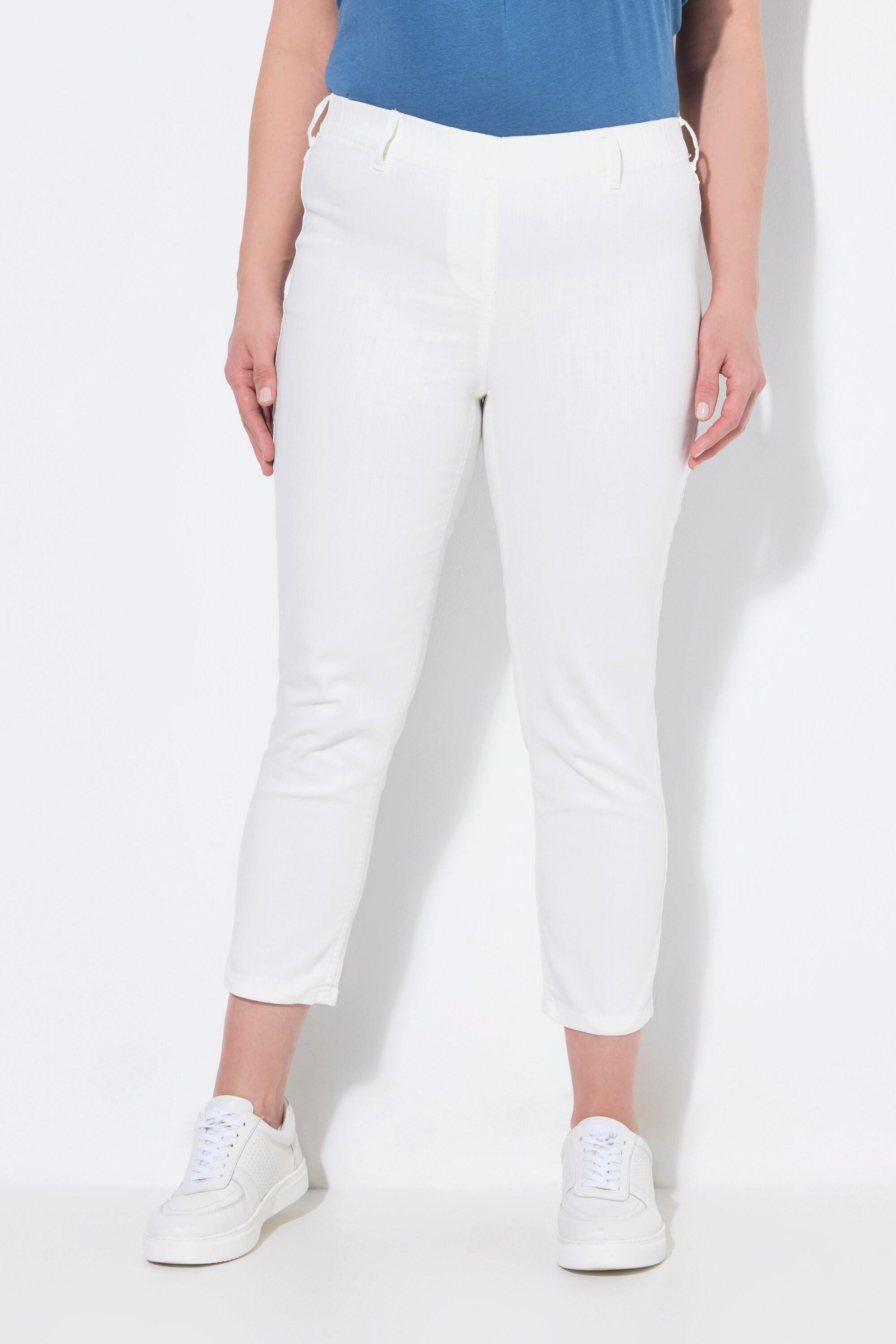 Ulla Popken 7/8-Jeggings Sienna, Elastikbund, schmales Bein