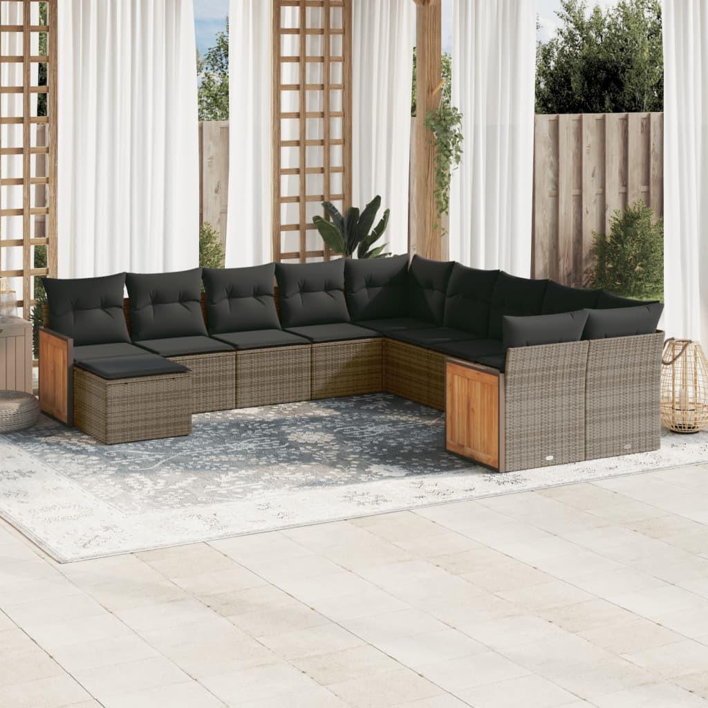 VidaXL Garten sofagarnitur poly-rattan