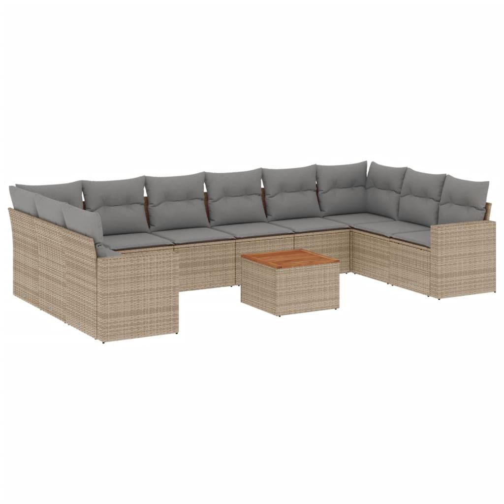 VidaXL Garten sofagarnitur poly-rattan