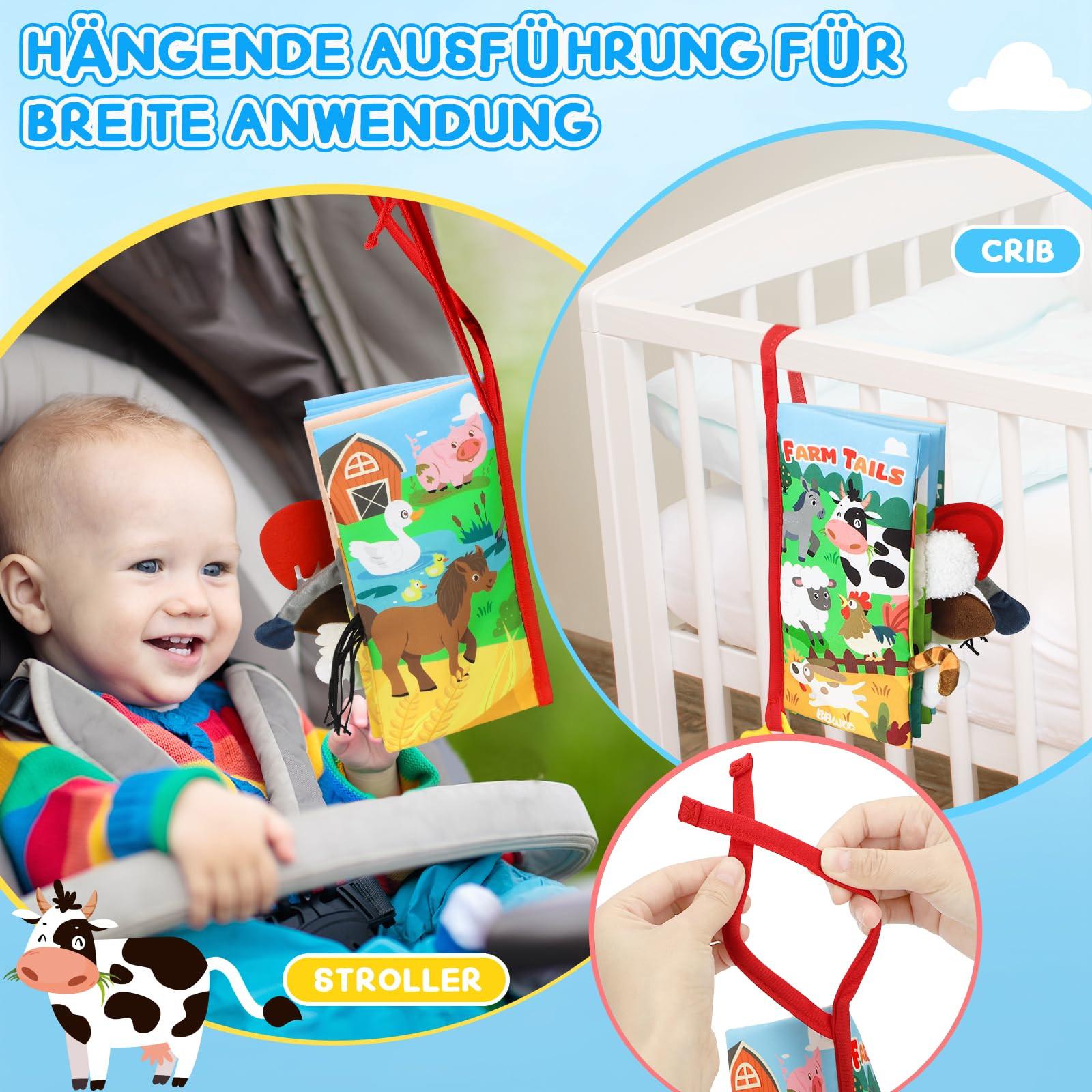 Activity-board Babybuch Knisterbuch Stoffbuch Fühlbuch Baby