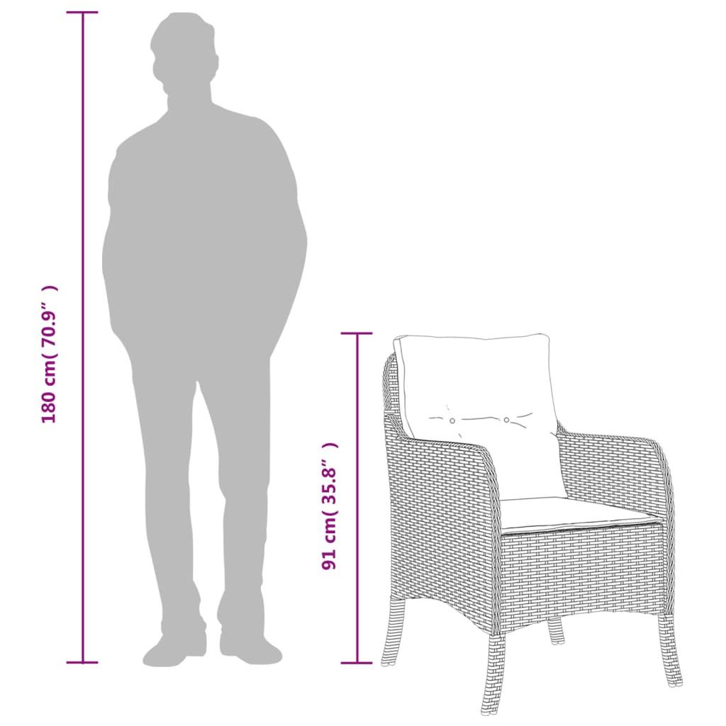 VidaXL Gartenstuhl poly-rattan