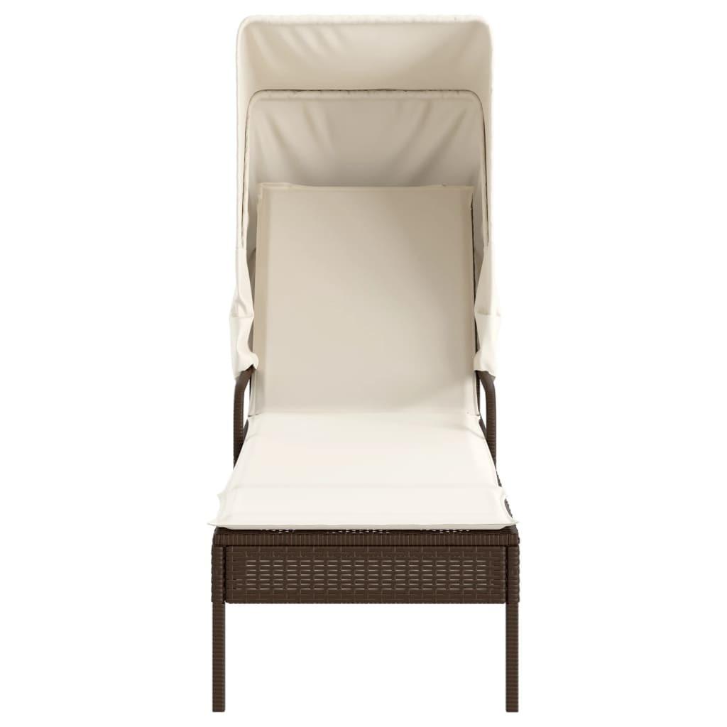 VidaXL Sonnenliege poly-rattan