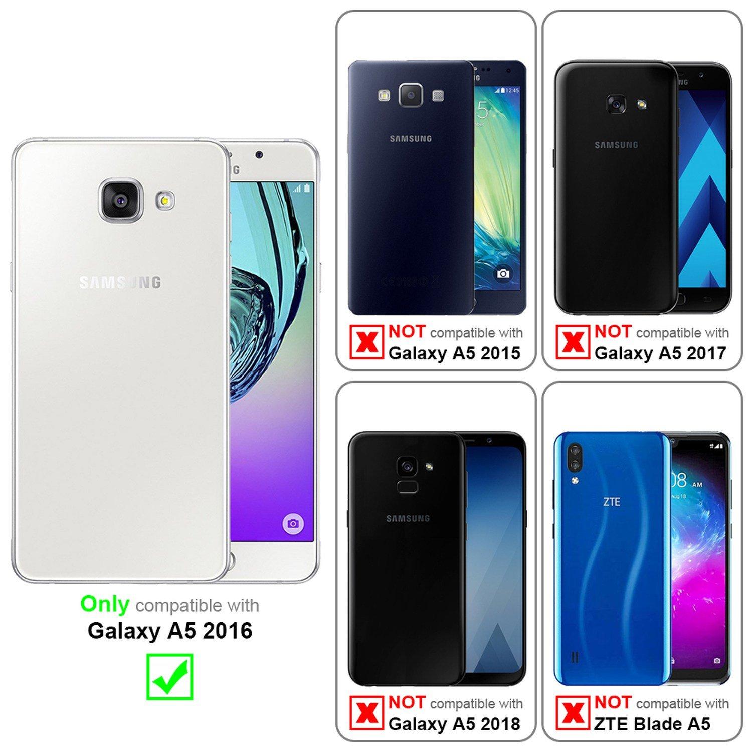 Cadorabo Hülle für Samsung Galaxy A5 2016 Magnetverschluss, Kartenfach