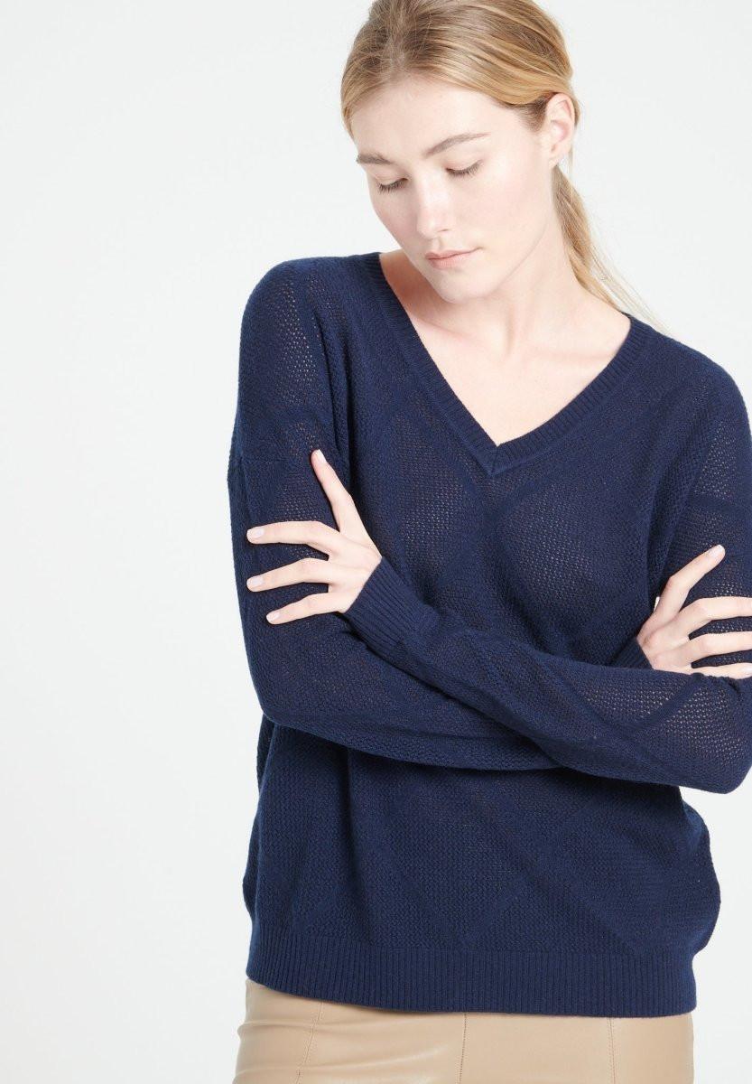 Studio Cashmere8 LILLY 31 Pullover mit V-Ausschnitt - 100% Kaschmir