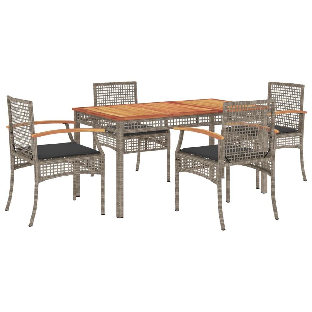 VidaXL Garten essgruppe poly-rattan