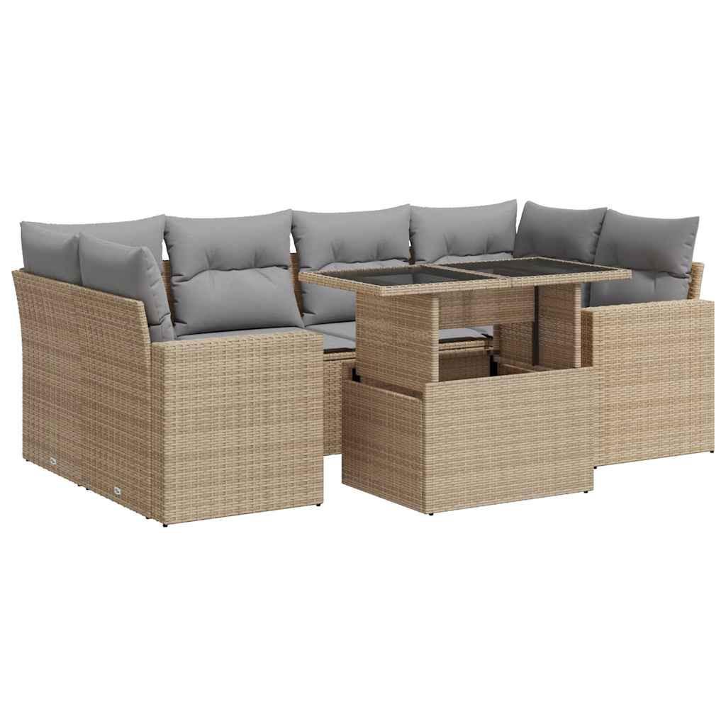 VidaXL Gartensofa set poly-rattan