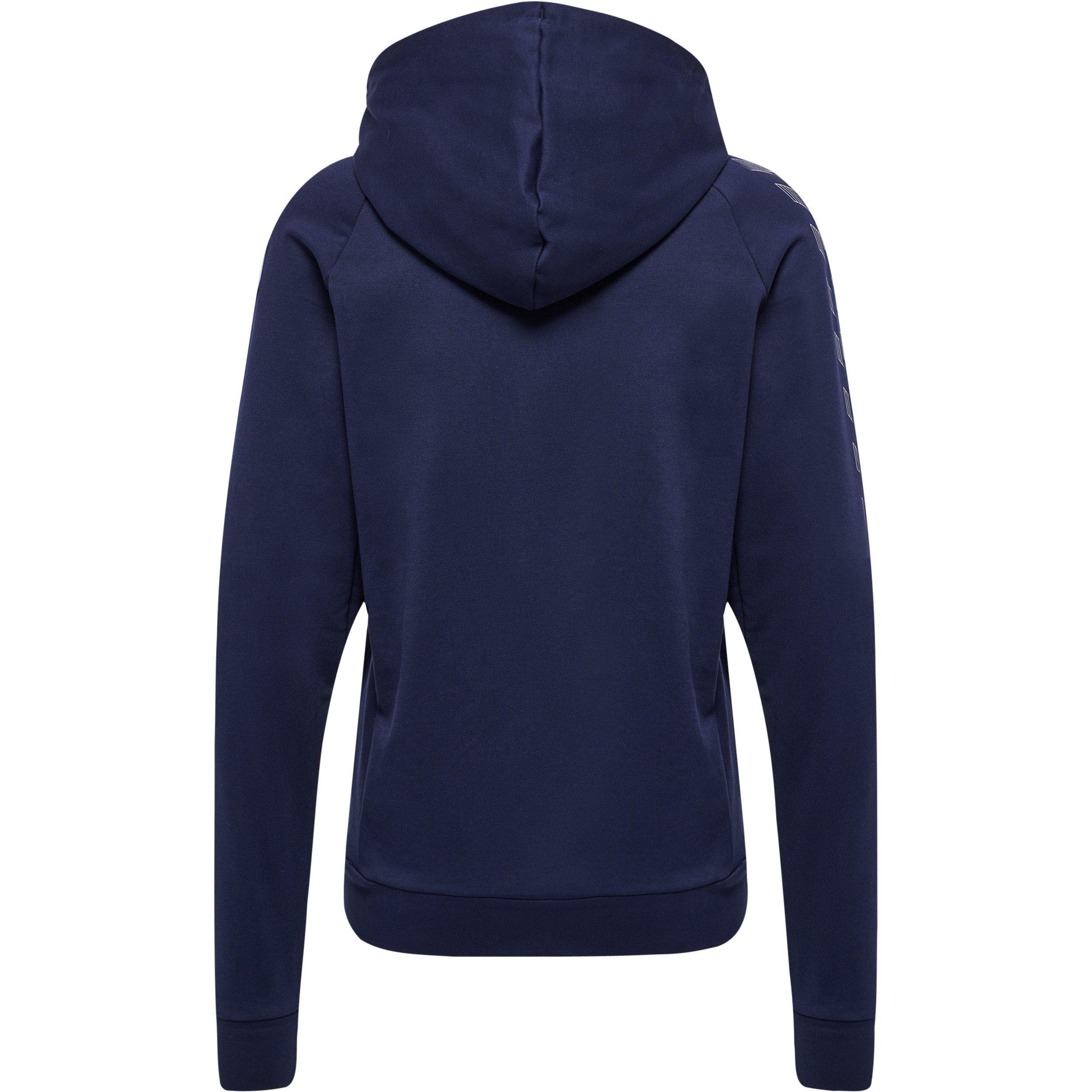 Hummel baumwo-sweatshirt mit kapuze, damen humme move grid