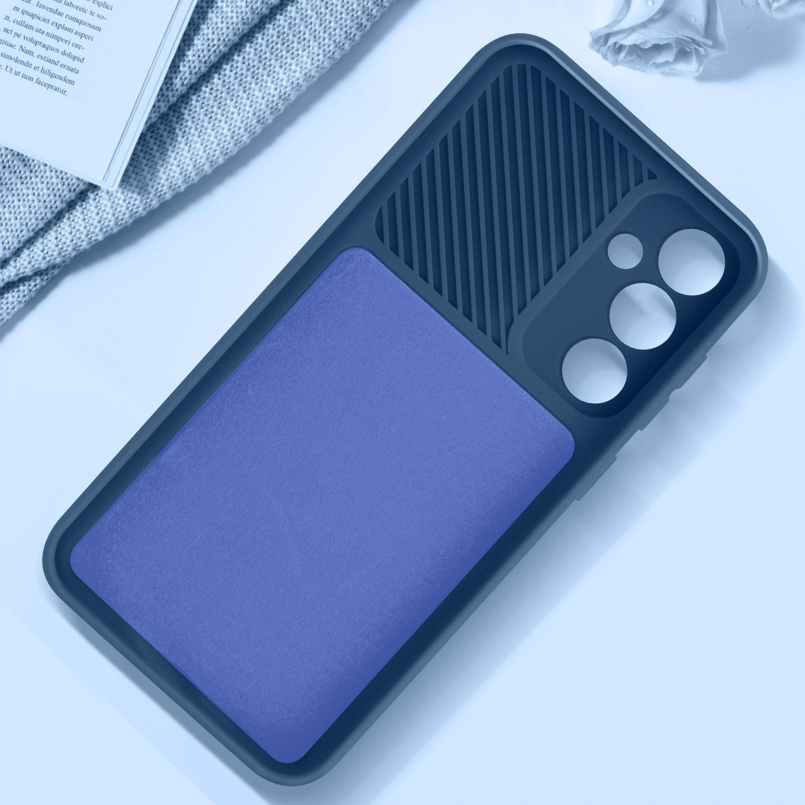 Avizar Hülle Galaxy S23 FE Kameraabdeckung Blau