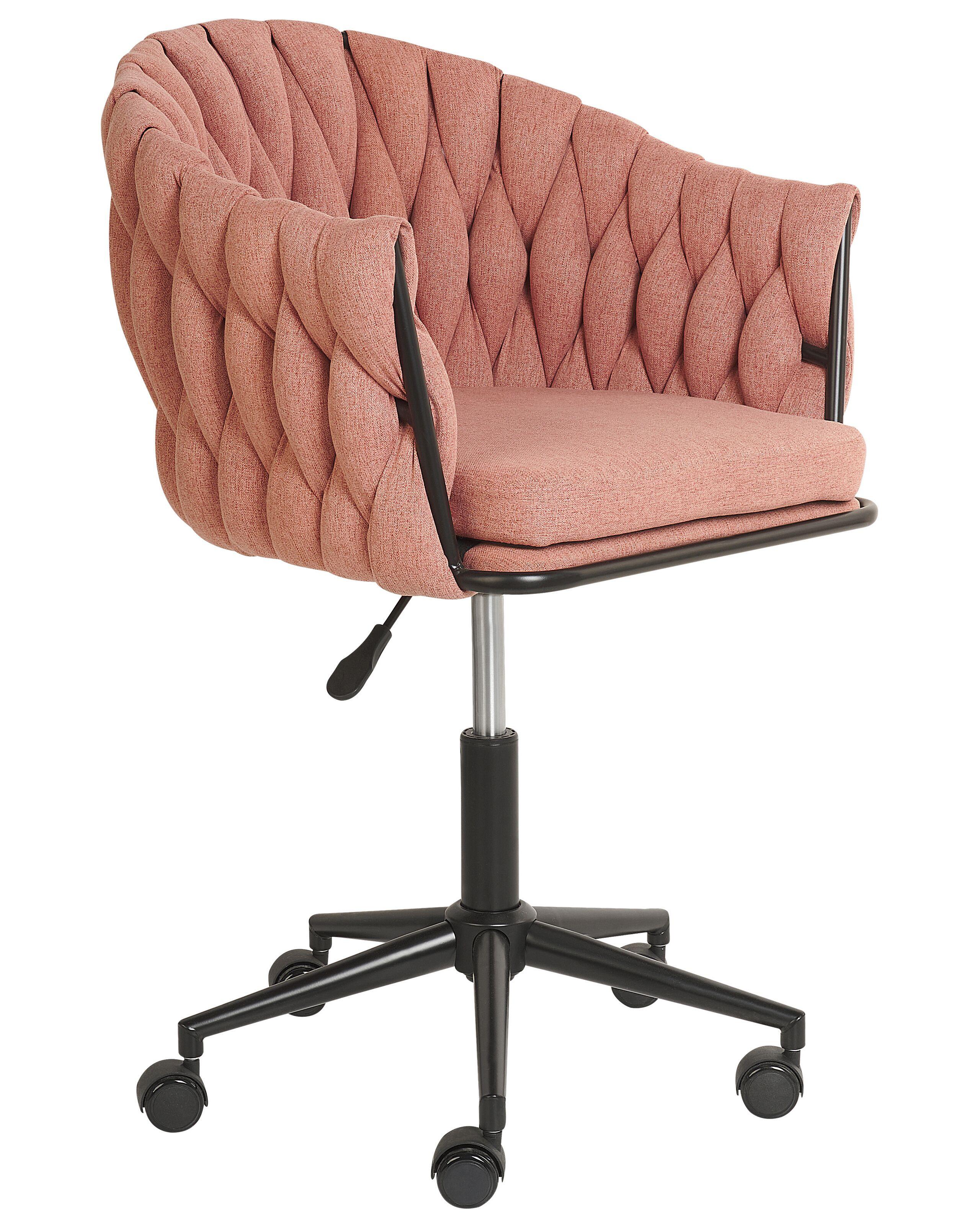 Beliani Schreibtischstuhl aus Polyester Glamourös MILAN