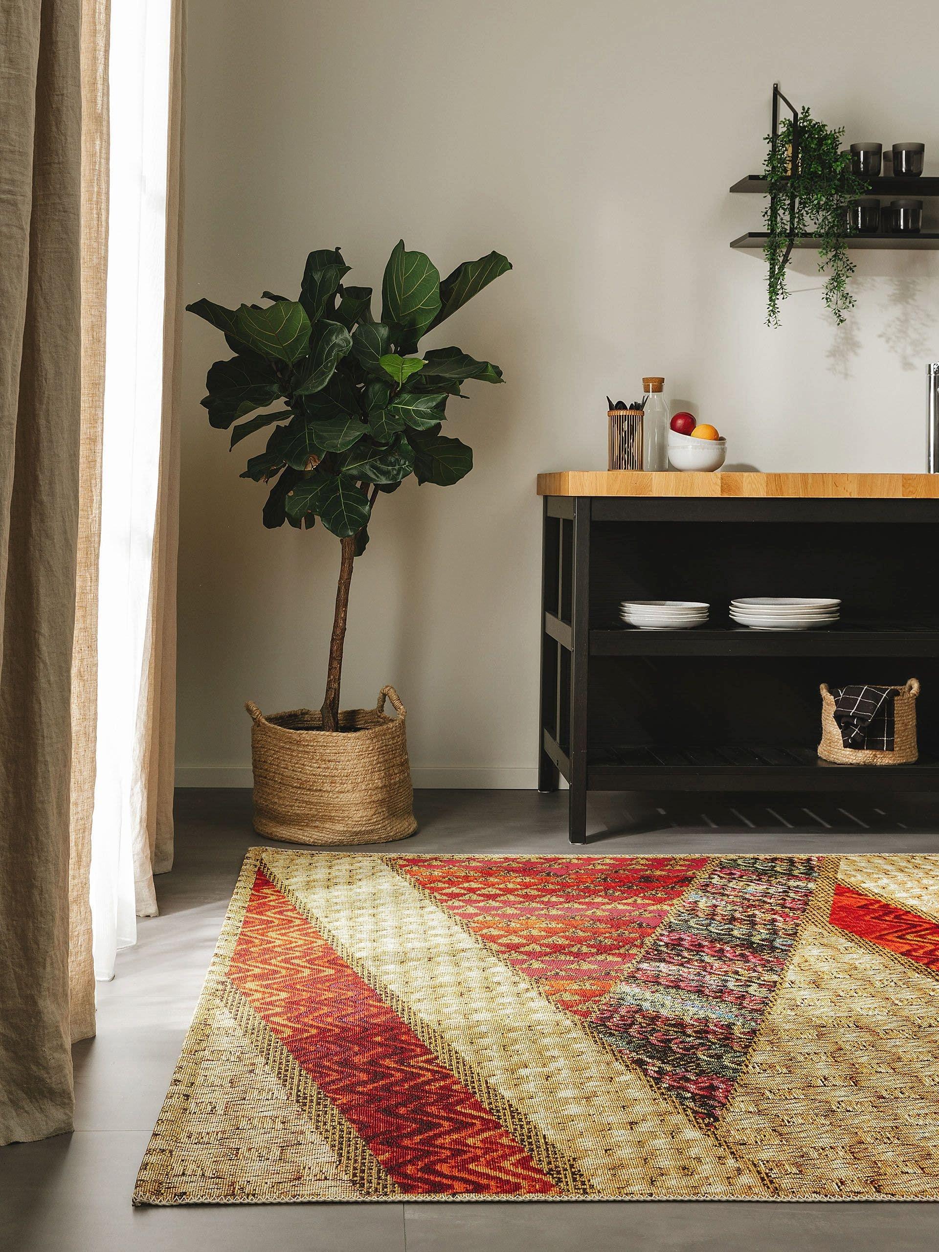 Benuta In- & Outdoor-Teppich Kenya BeigeRot