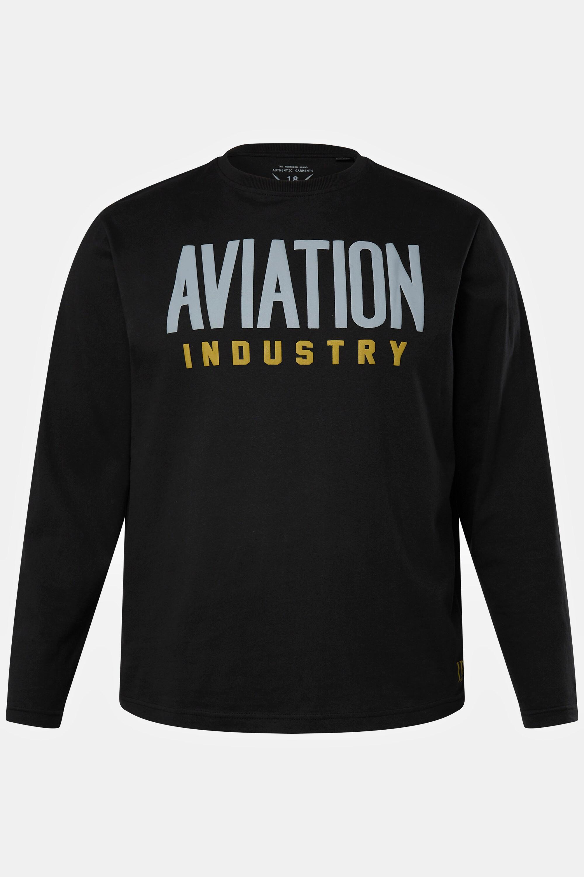 JP1880 Langarmshirt Rundhals Gummi-Print Tall