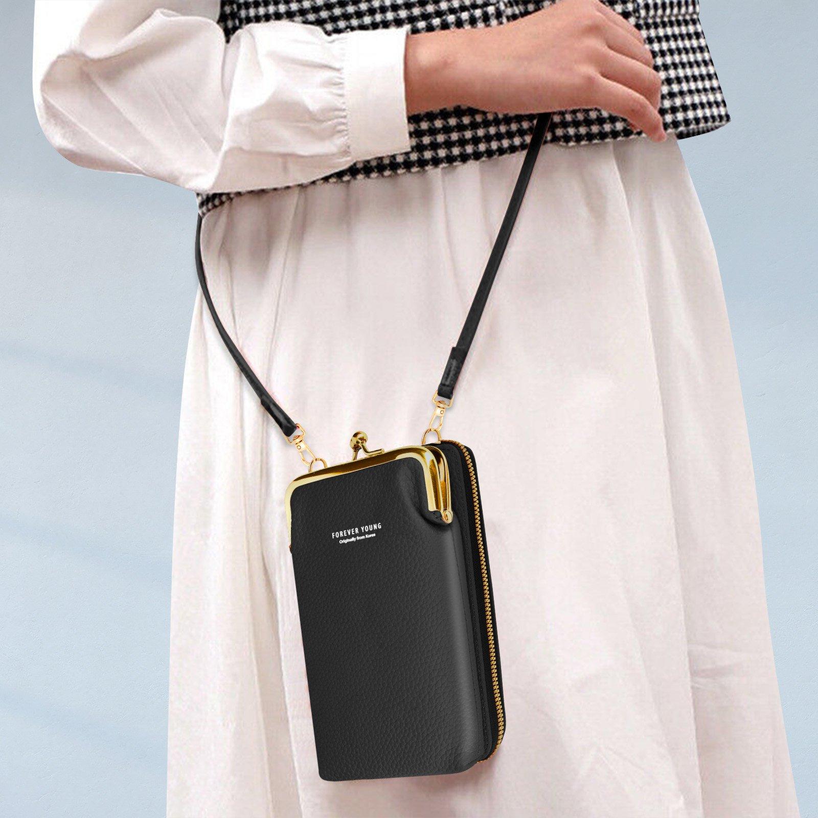 Avizar Kunstledertasche mit Schulterriemen