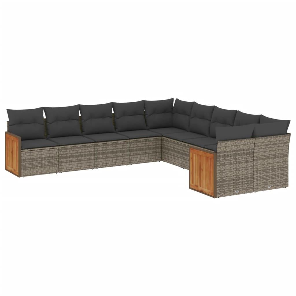 VidaXL Garten sofagarnitur poly-rattan