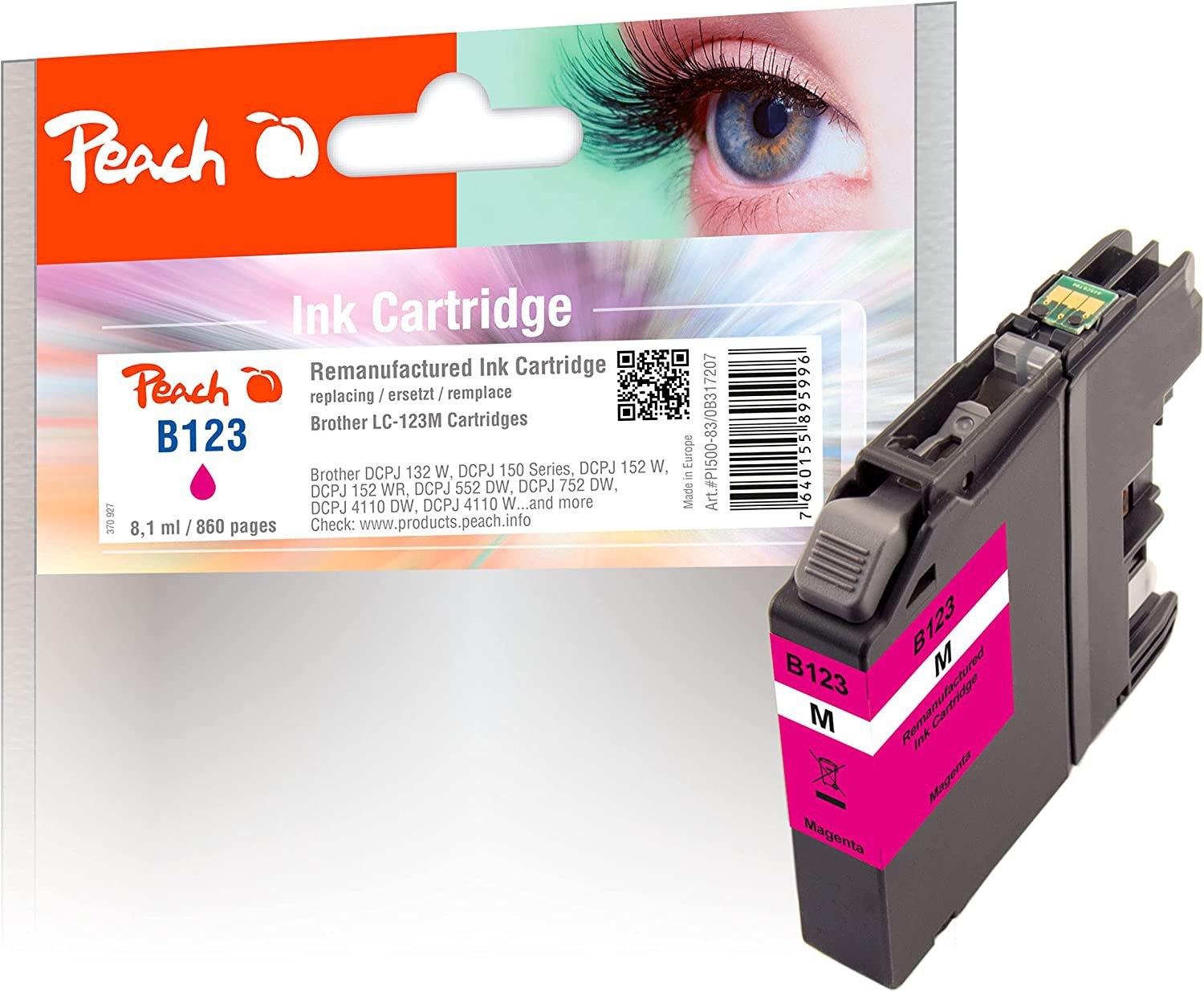 Peach Tinte Brother LC-123