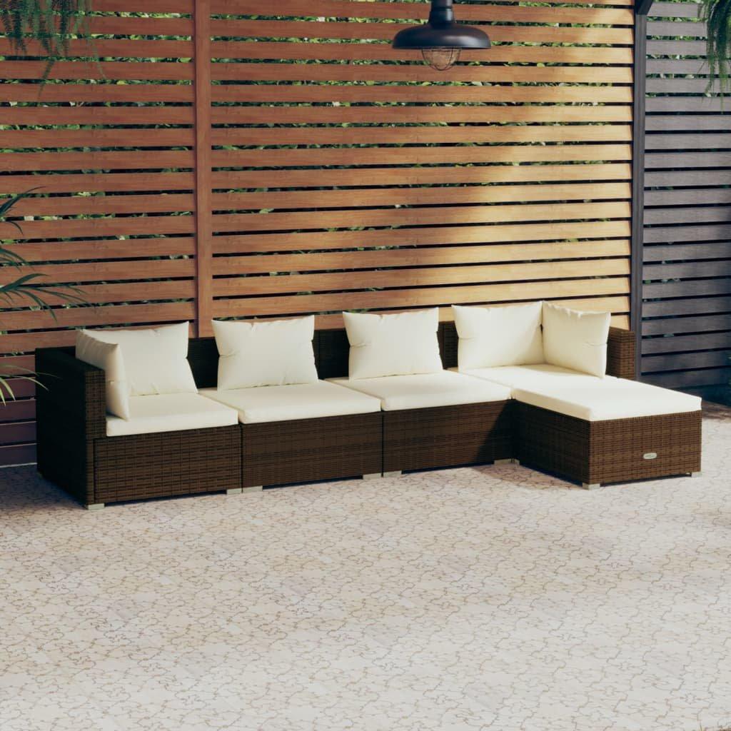 VidaXL Garten-lounge-set poly-rattan