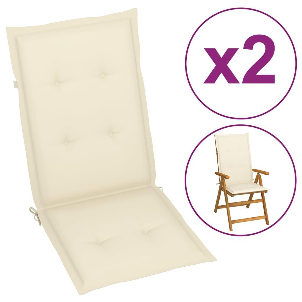 VidaXL Gartenstuhlauflagen 2 stk. gewebe