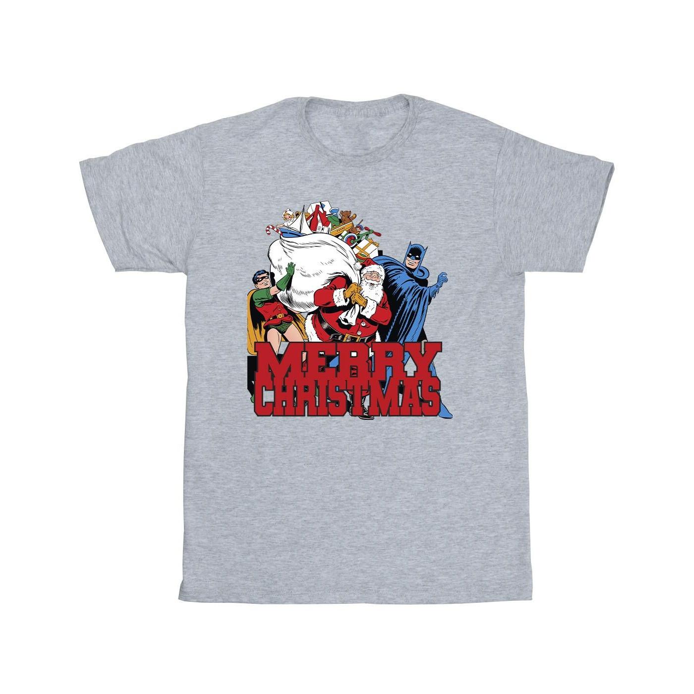 DC COMICS Merry Christmas Grafik Print T-Shirt