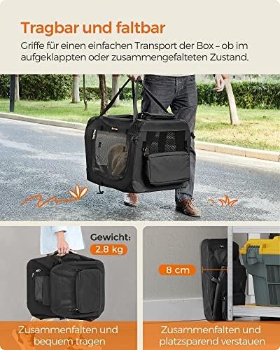 Pricenet Leichter, tragbarer Haustiertransporter mit Fleecematte, leicht zu reinigen