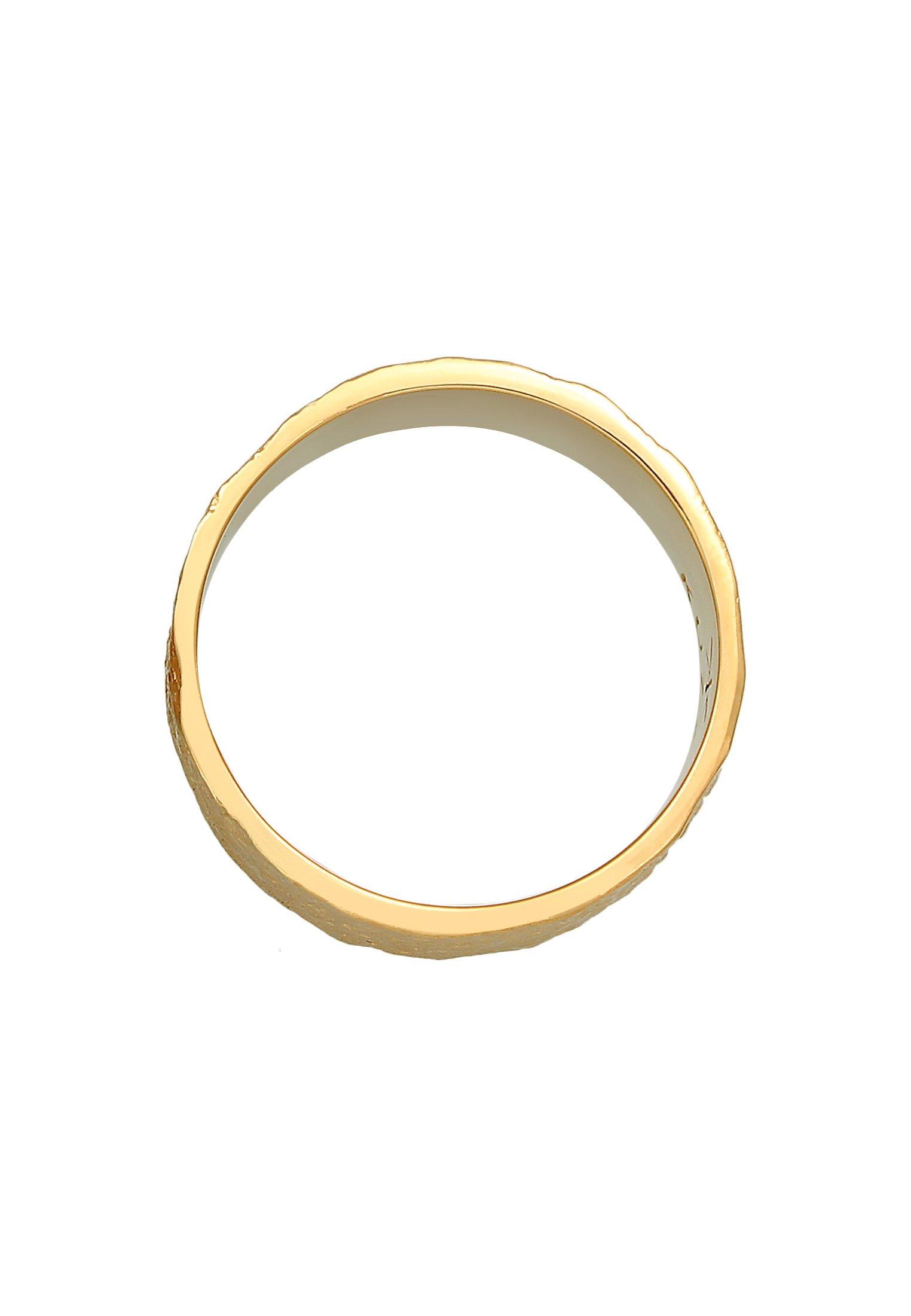 Kuzzoi Ring Bandring Organic Struktur 925 Silber