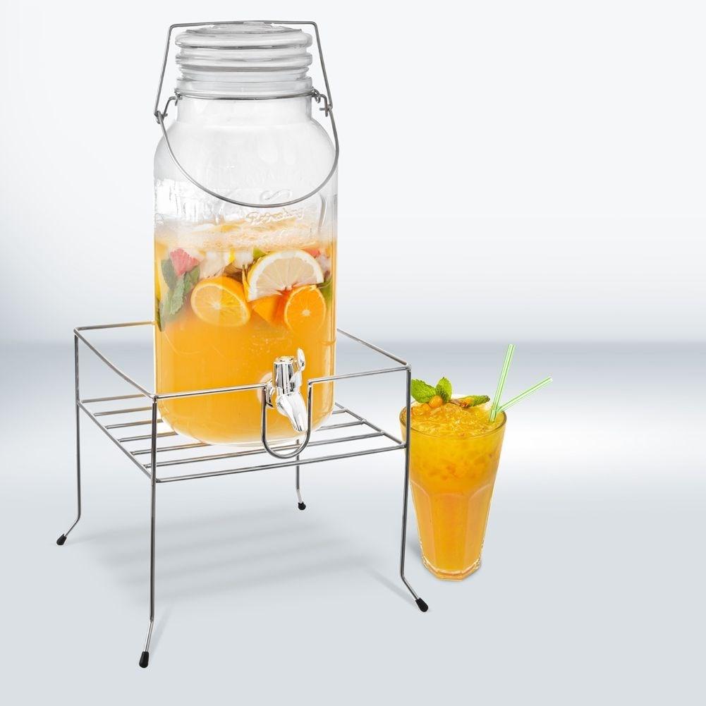 Orion Getränkeständer mit Zapfhahn, passend für 3-8-Liter-Behälter. Einfaches Abfüllen.