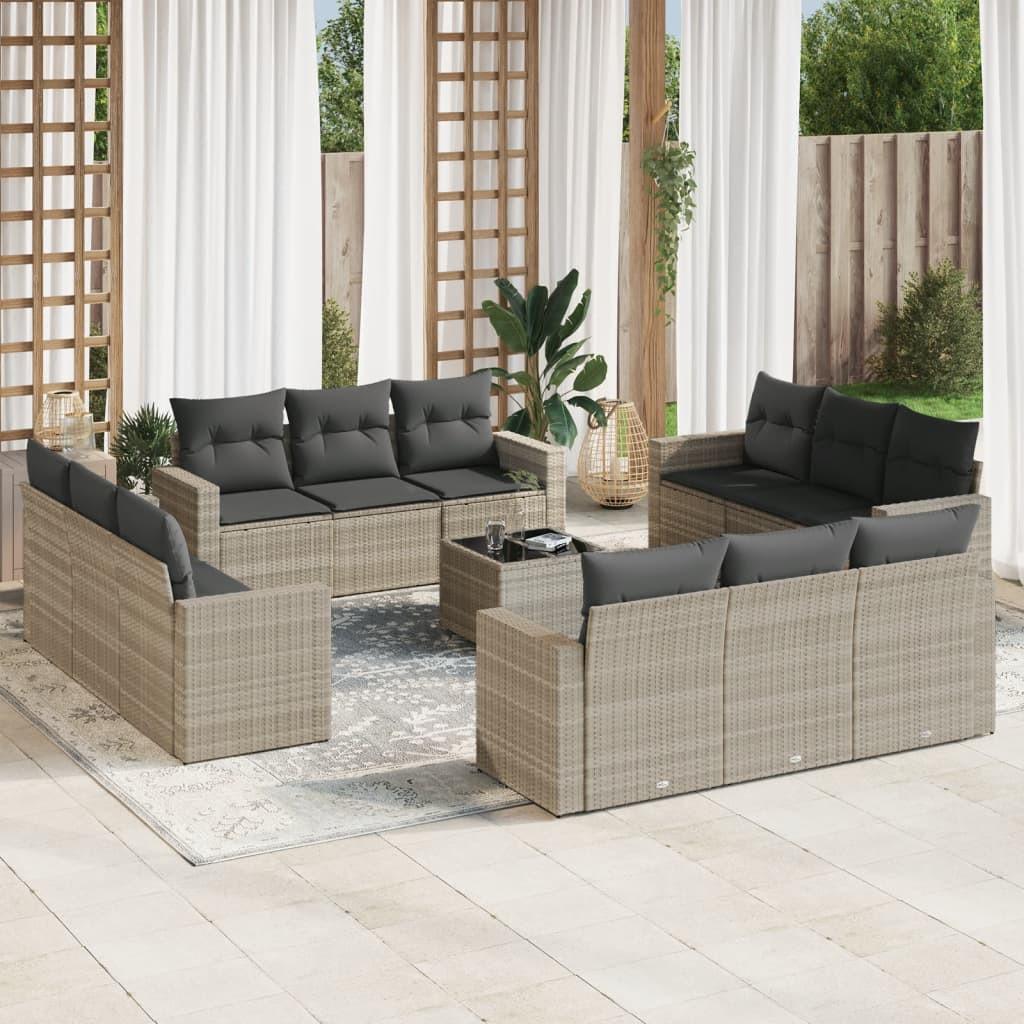 VidaXL Garten sofagarnitur poly-rattan