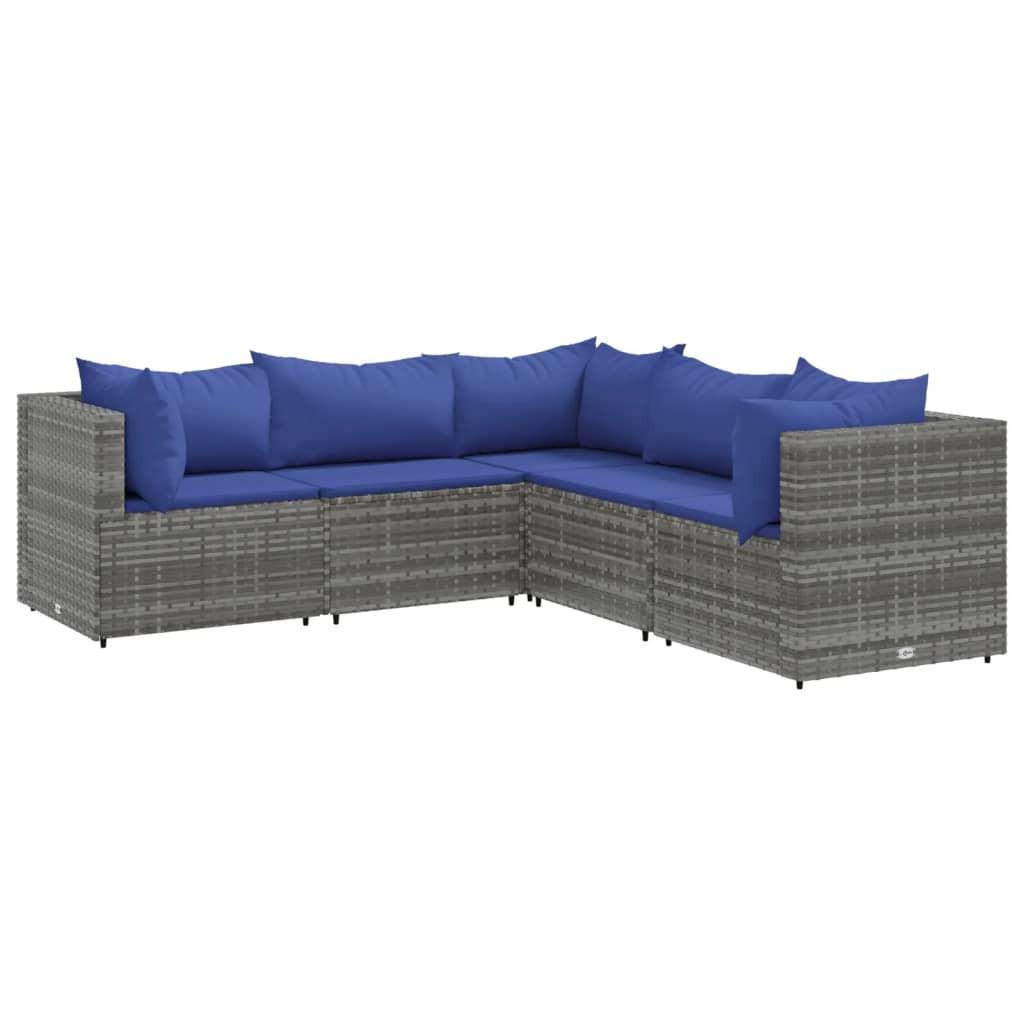 VidaXL Garten lounge set poly-rattan