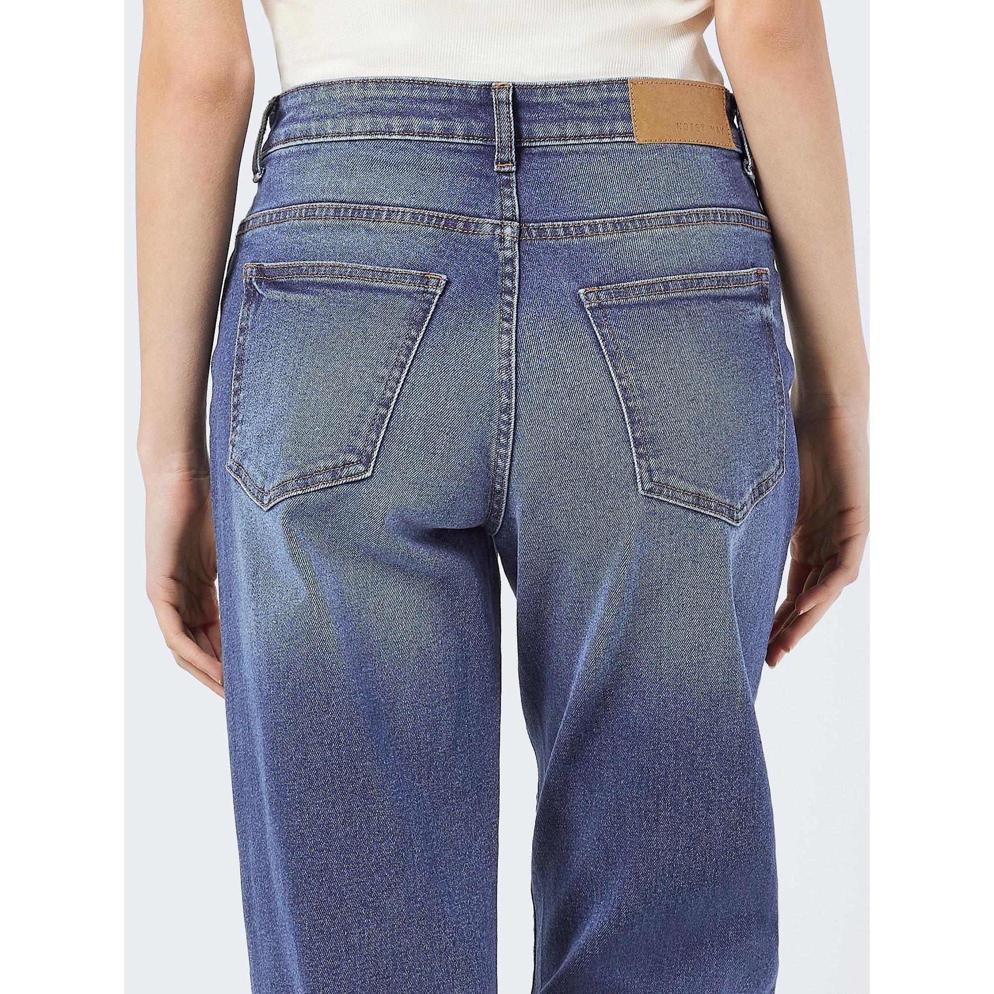 Noisy May Noisy May Mid Waist Regular Straight Leg Jeans