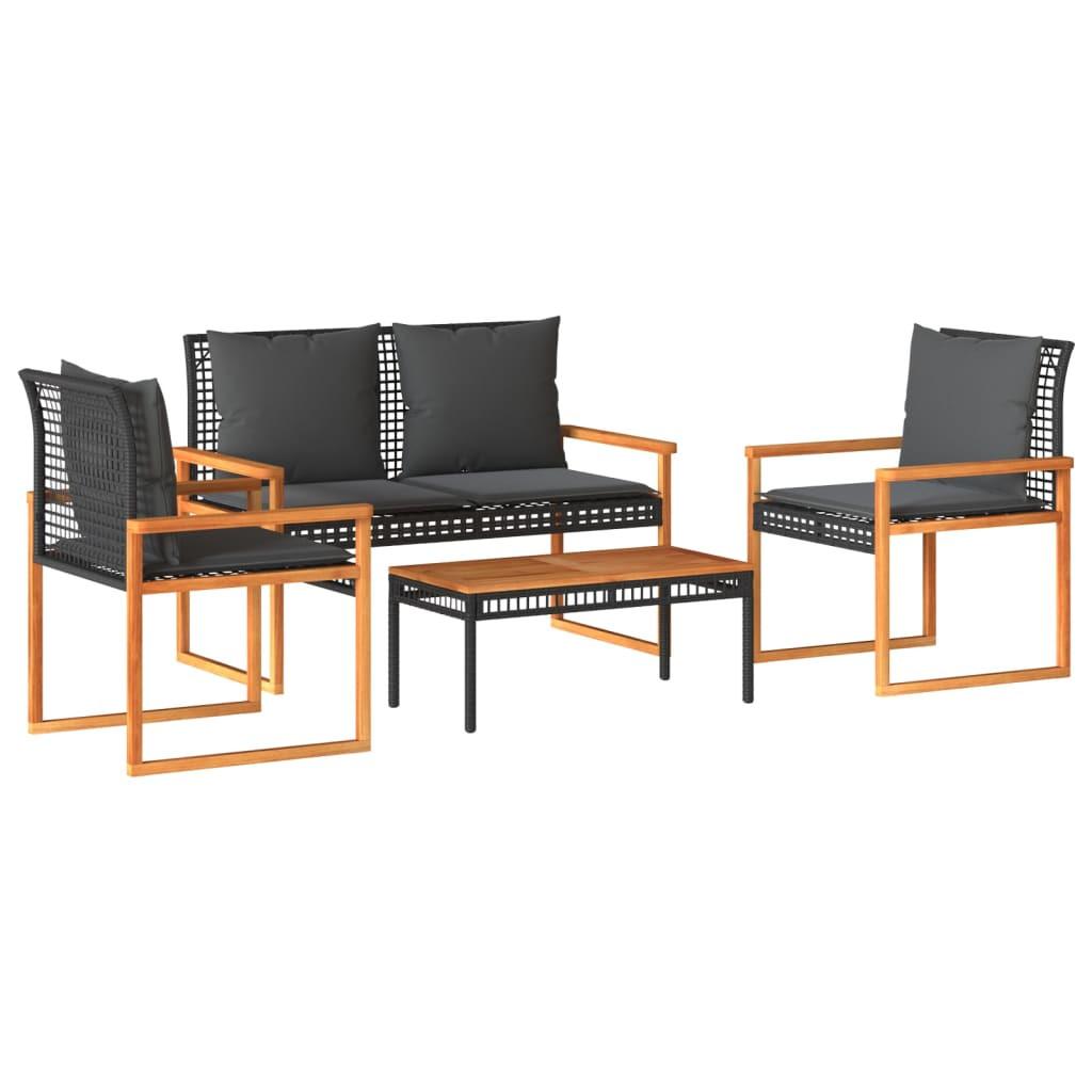 VidaXL Garten lounge set poly-rattan