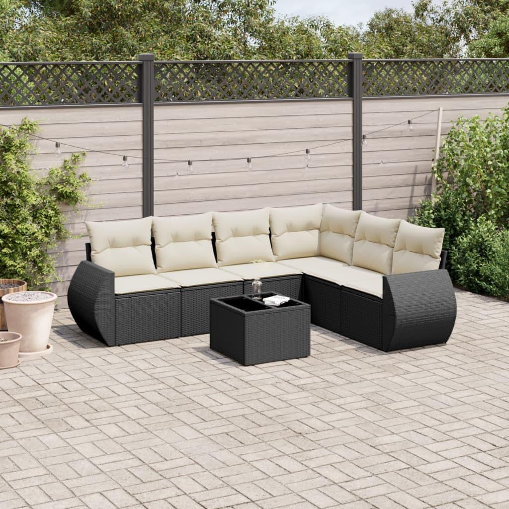 VidaXL Garten sofagarnitur poly-rattan